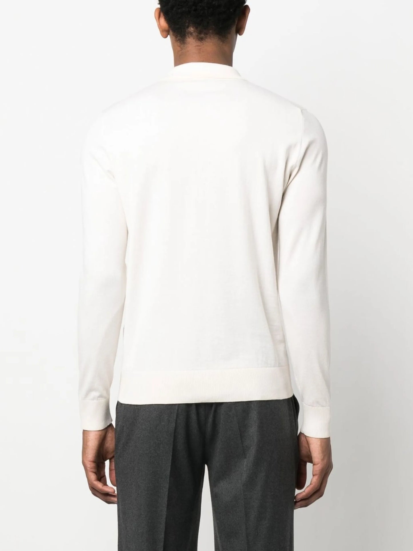 cotton-cashmere polo shirt
