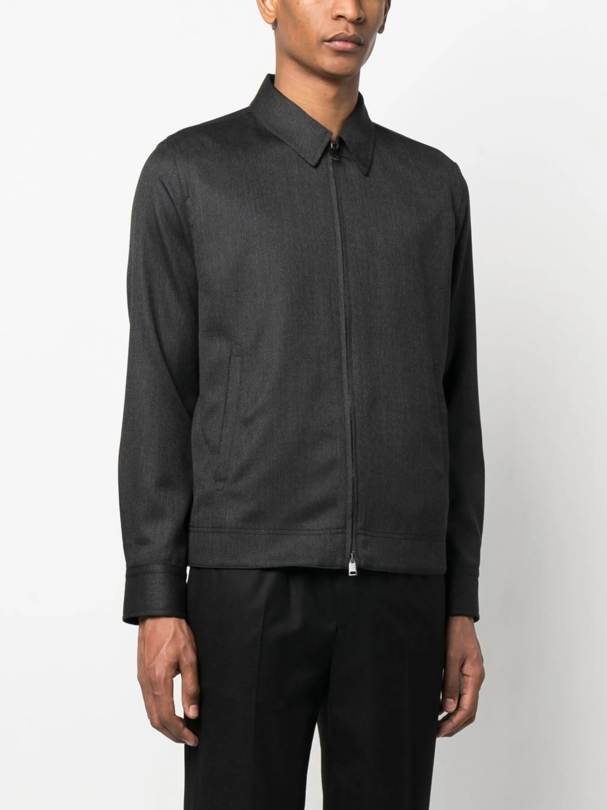 two-way zip jacket