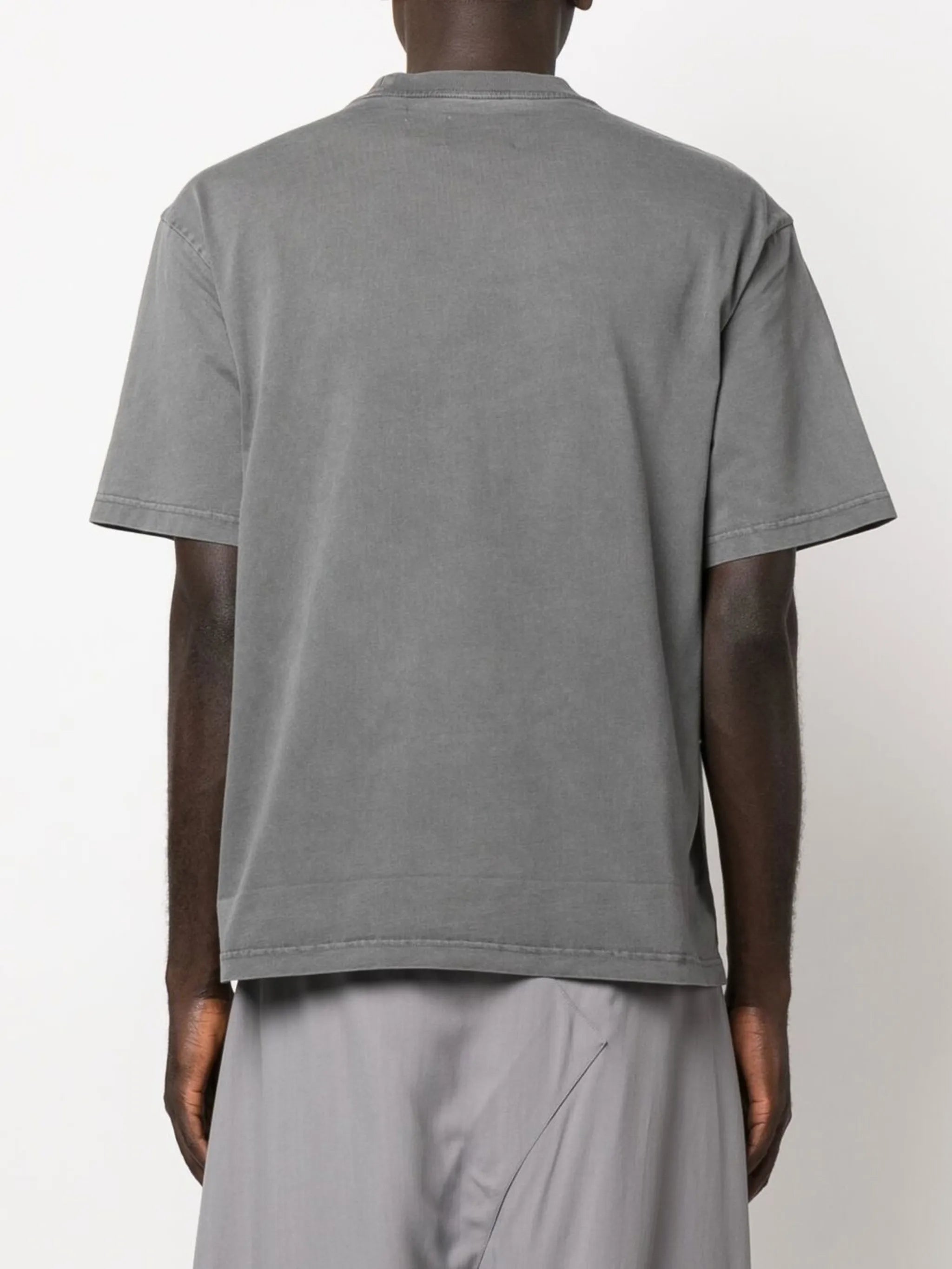 logo embroidery deconstructed T-shirt