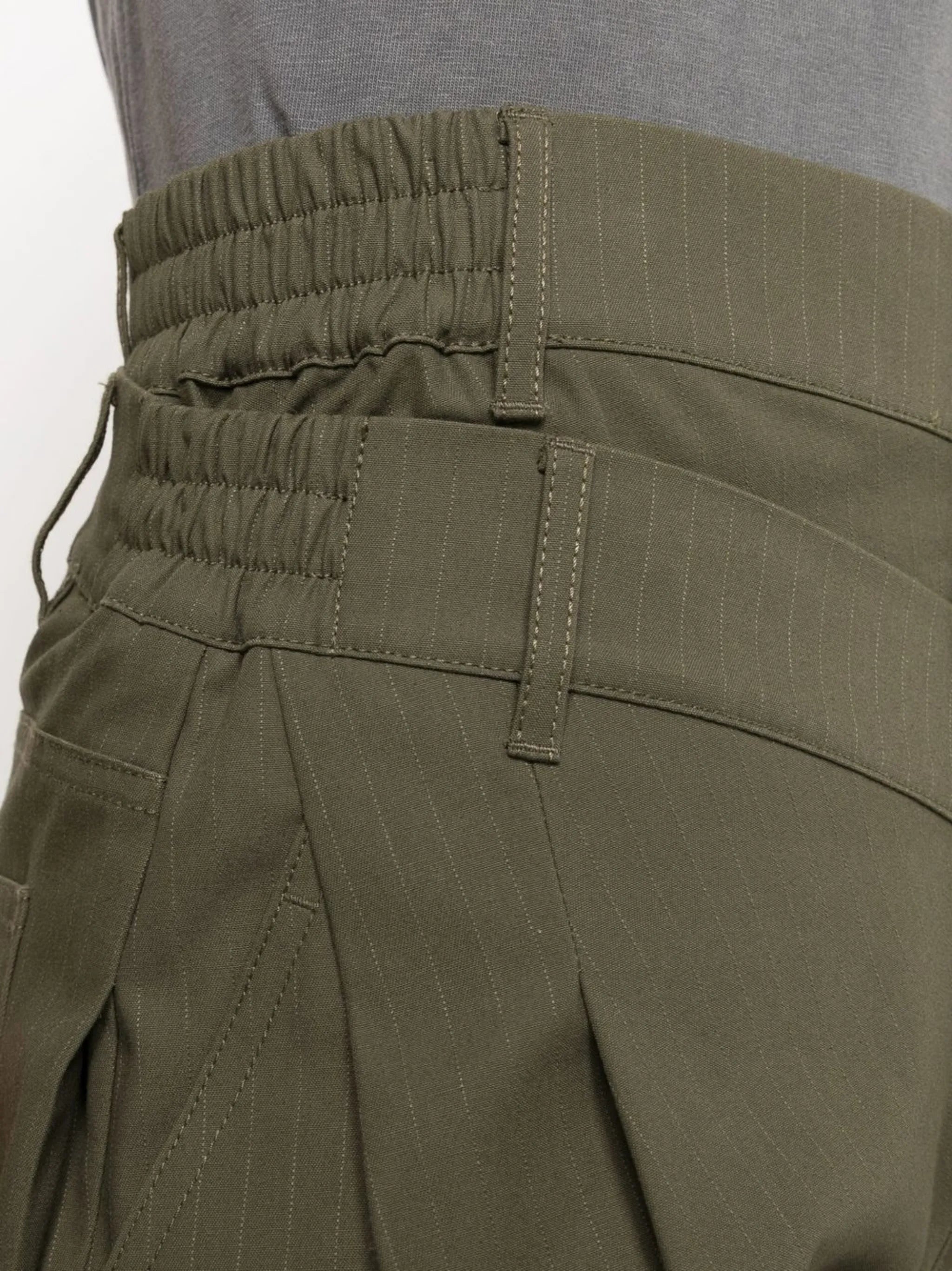 double-waistband trousers