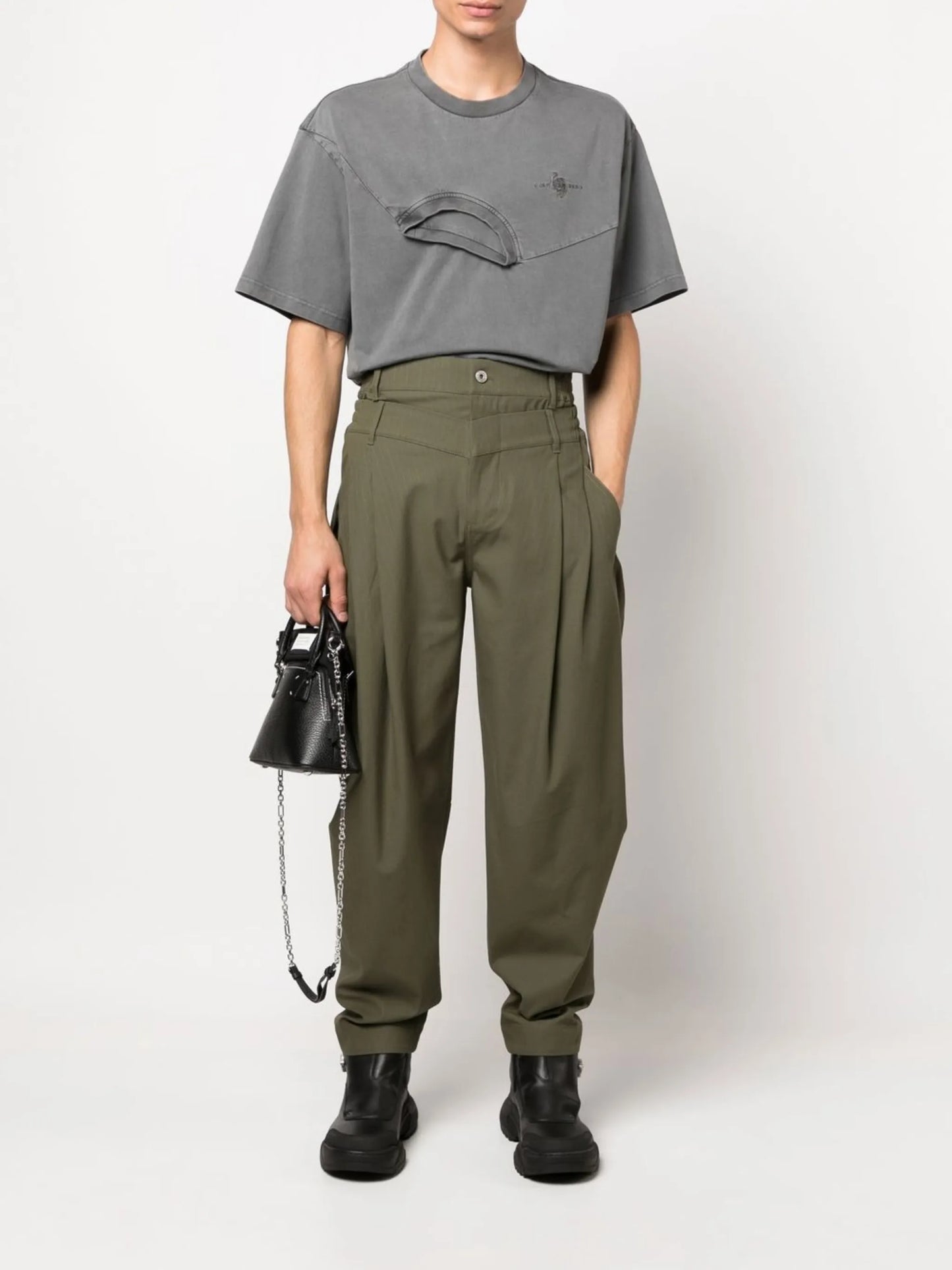 double-waistband trousers