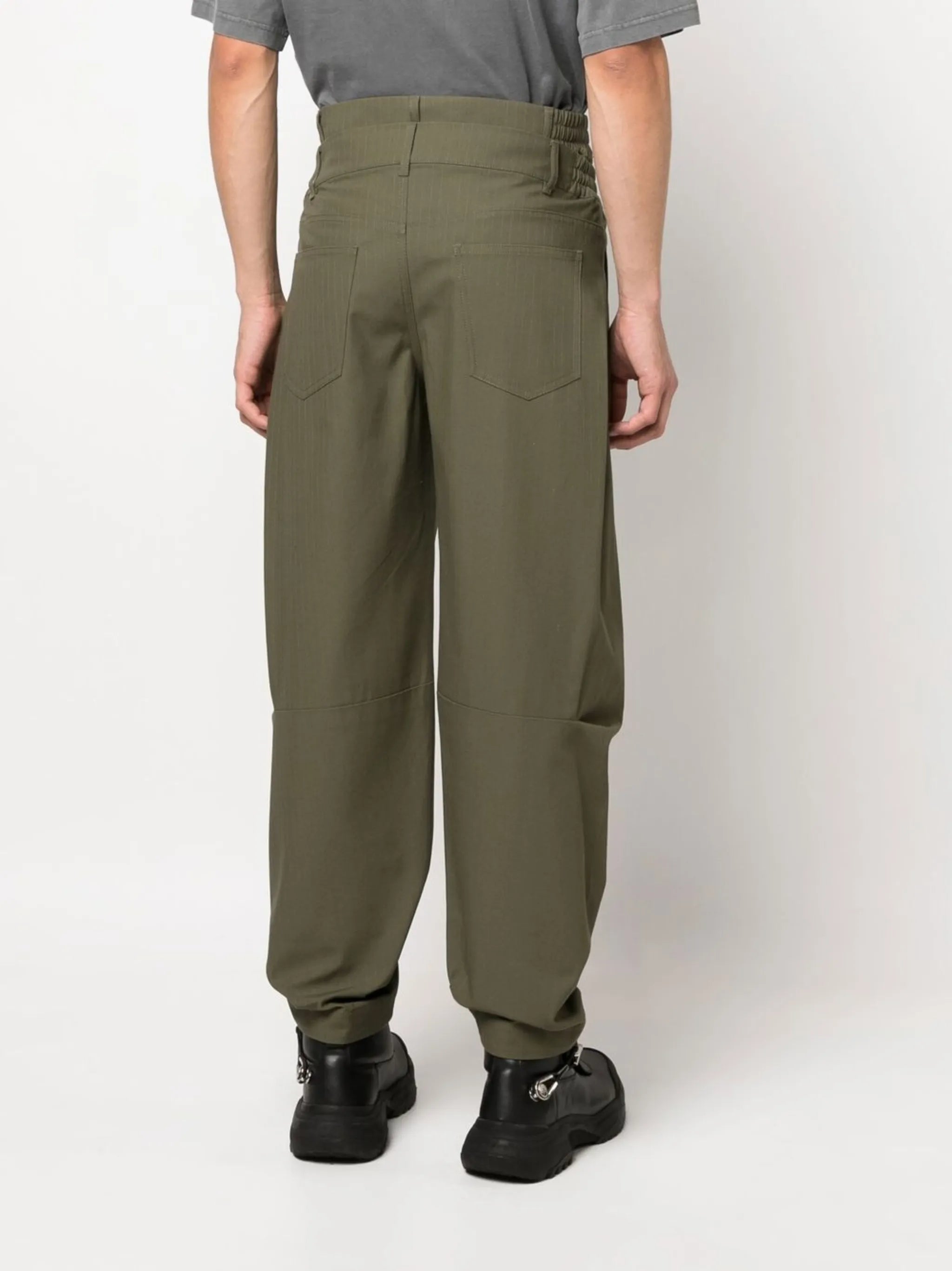 double-waistband trousers