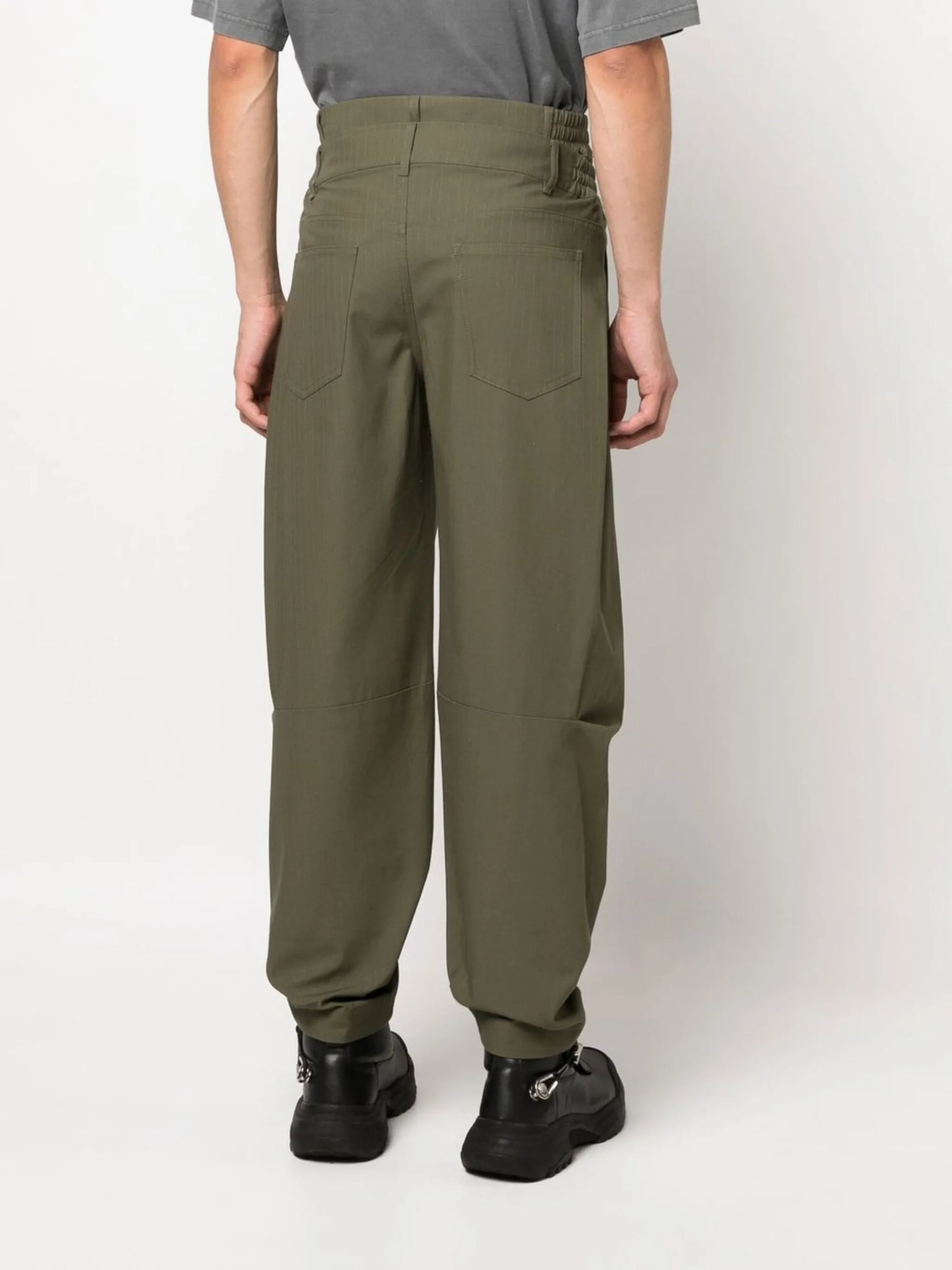 double-waistband trousers