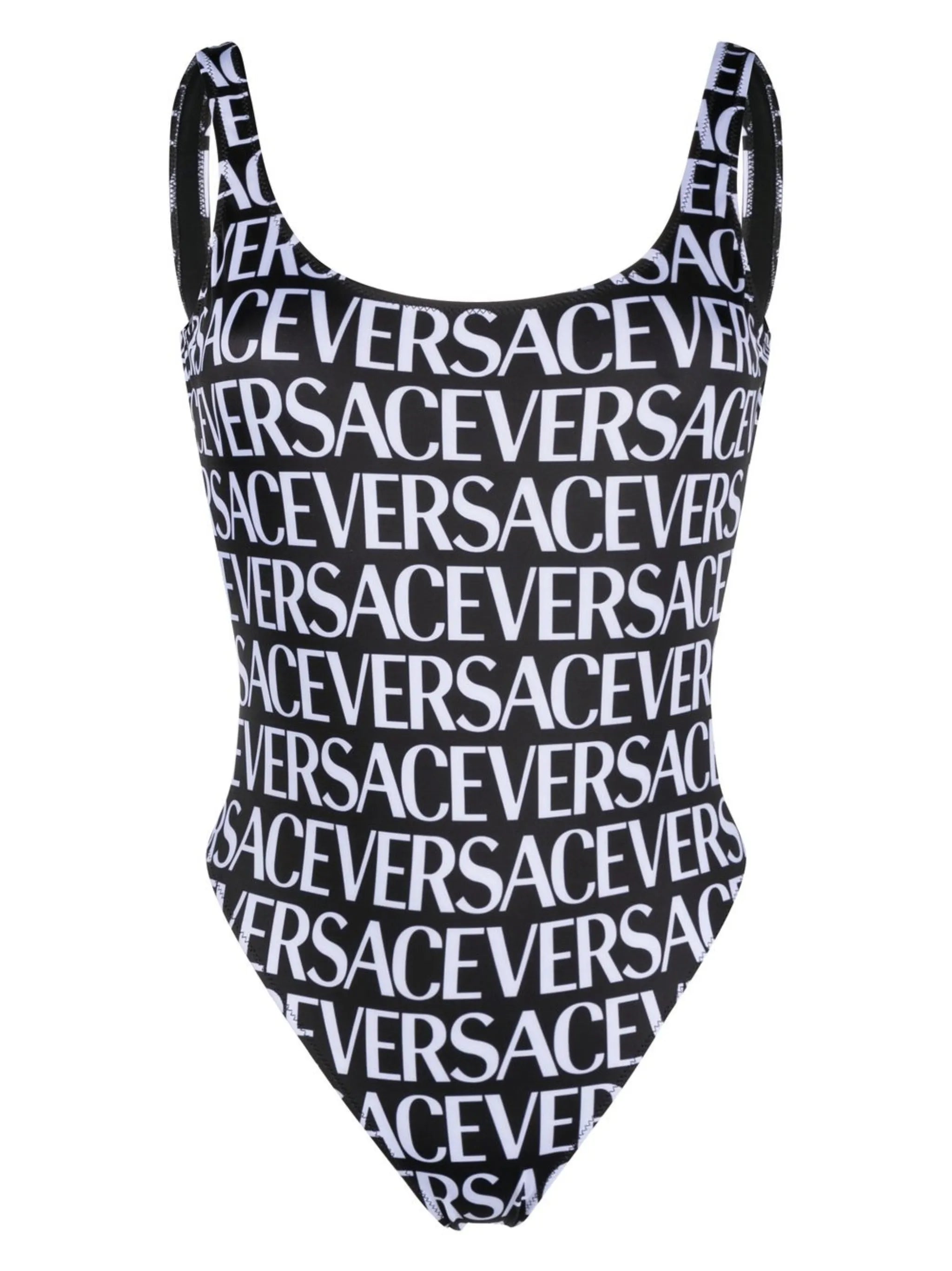all-over logo print one-piece
