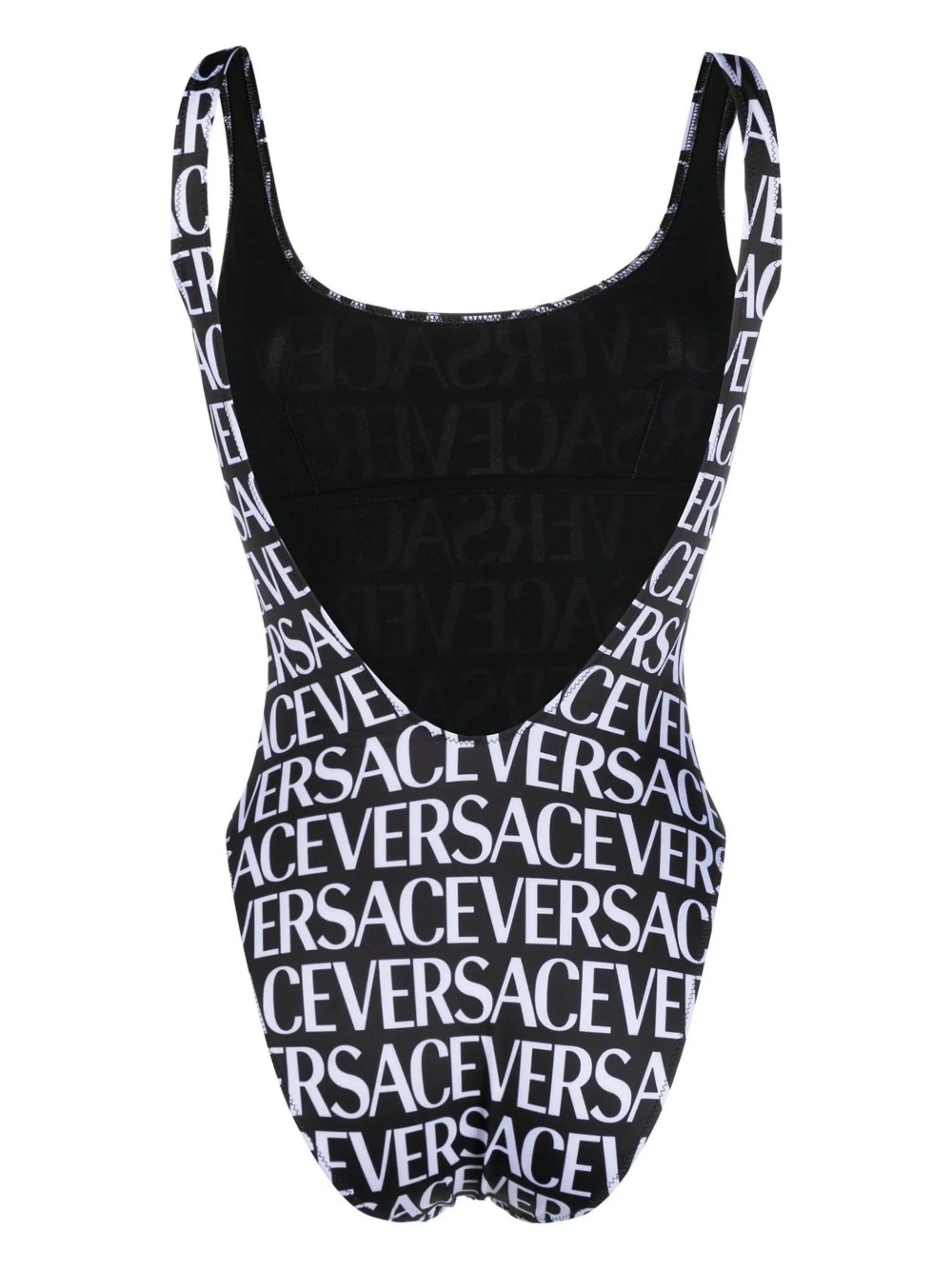 all-over logo print one-piece