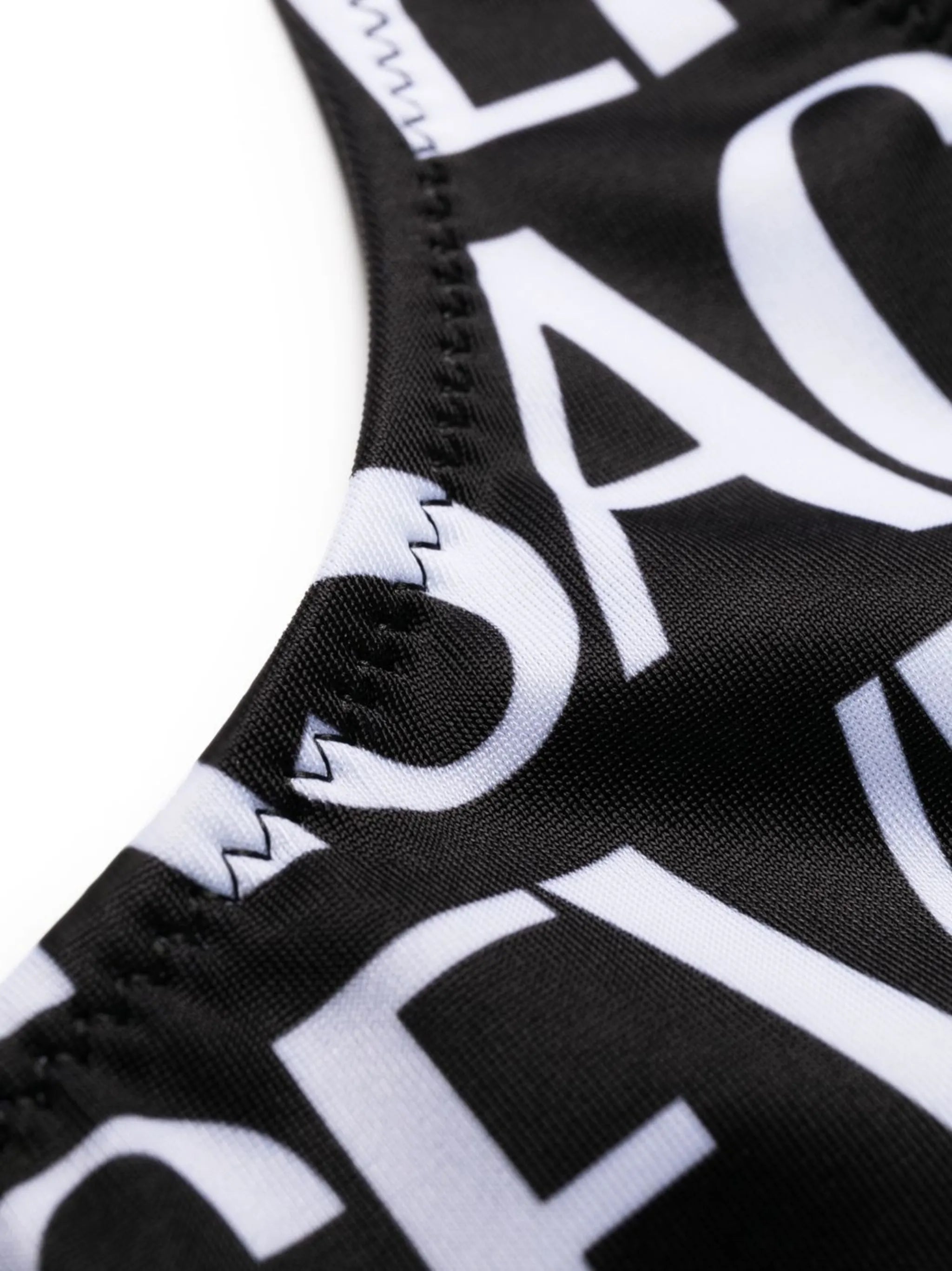 all-over logo print one-piece