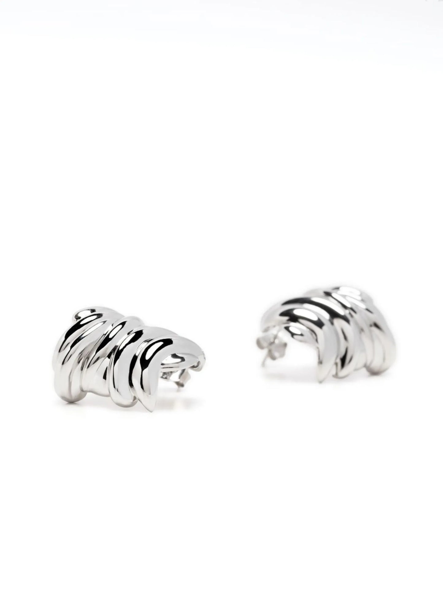 Clash wraparound stud earrings