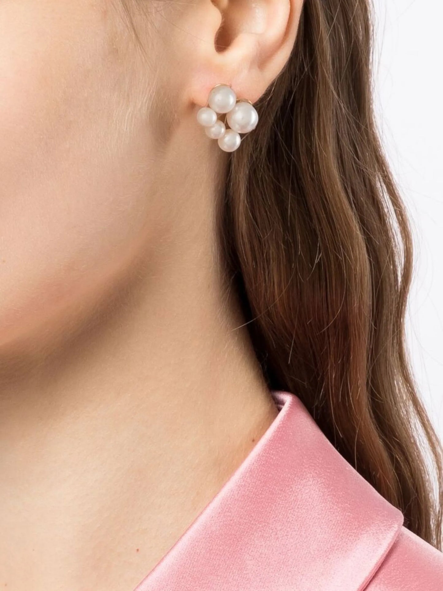 pearl stud earrings