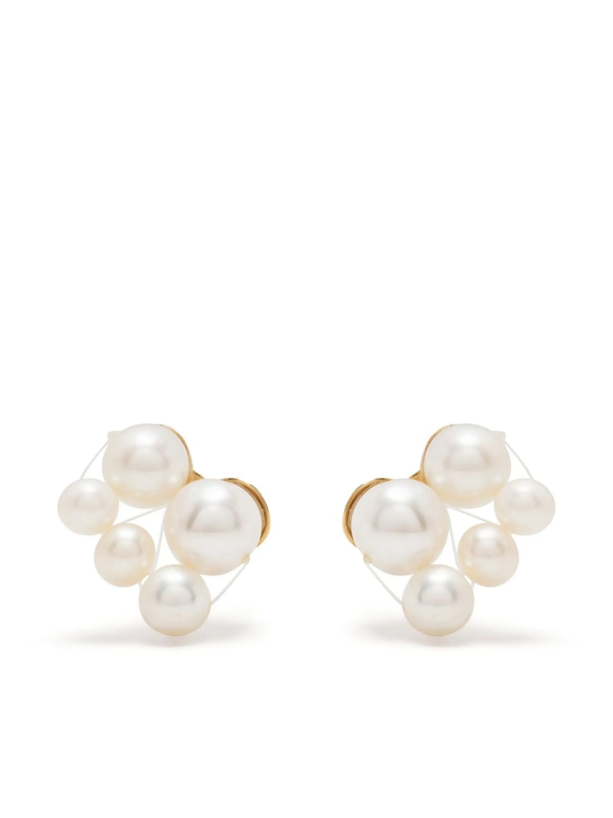 pearl stud earrings