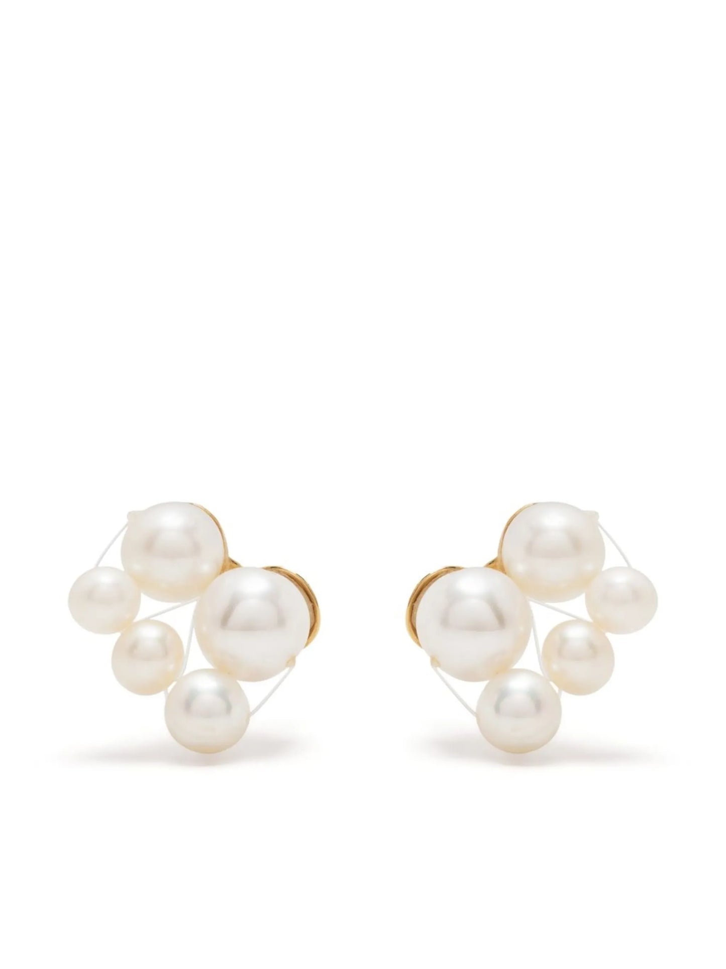 pearl stud earrings