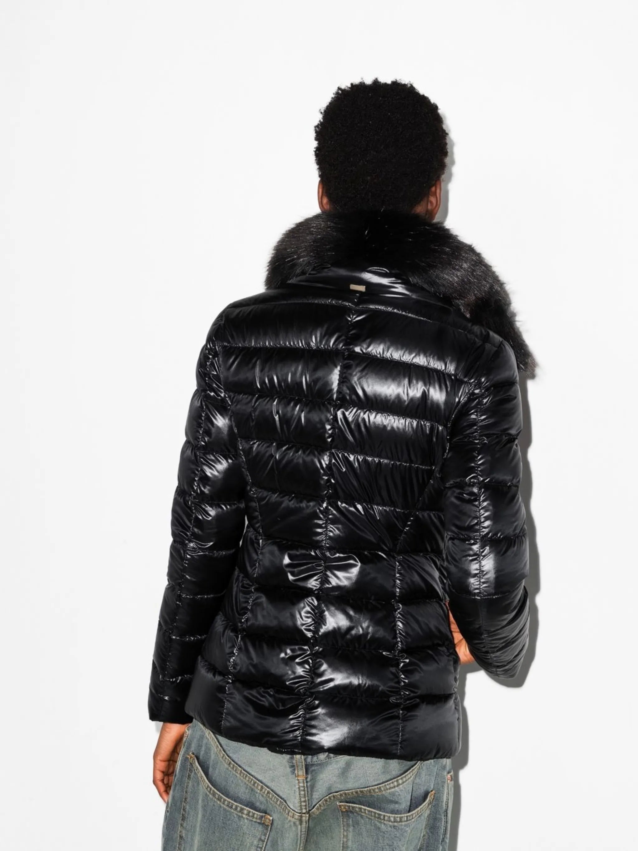 hooded down jacket