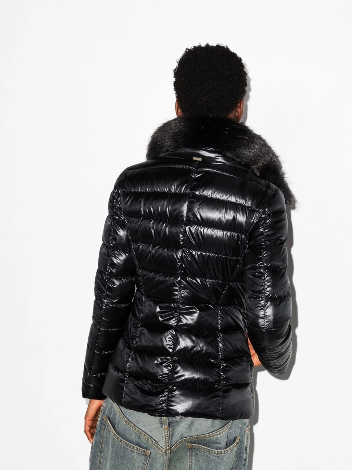 hooded down jacket