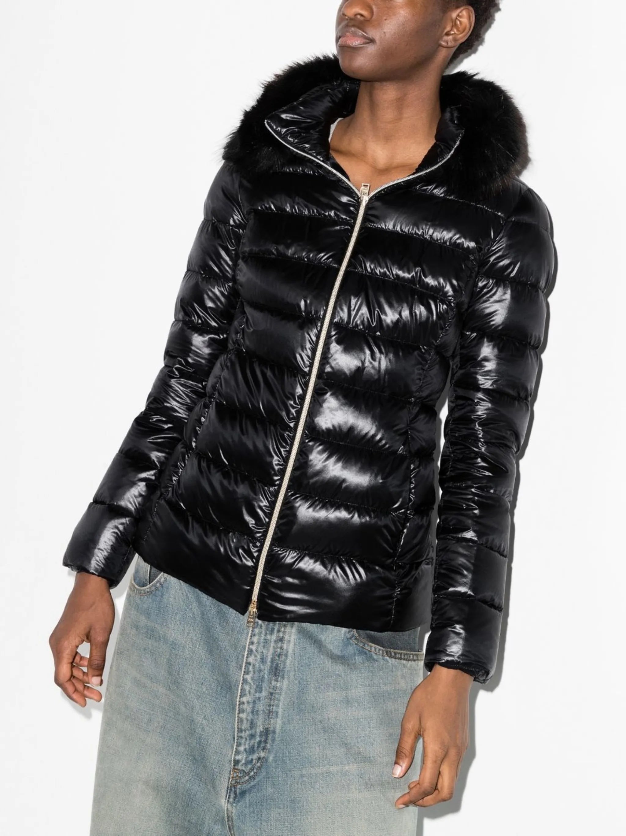 hooded down jacket