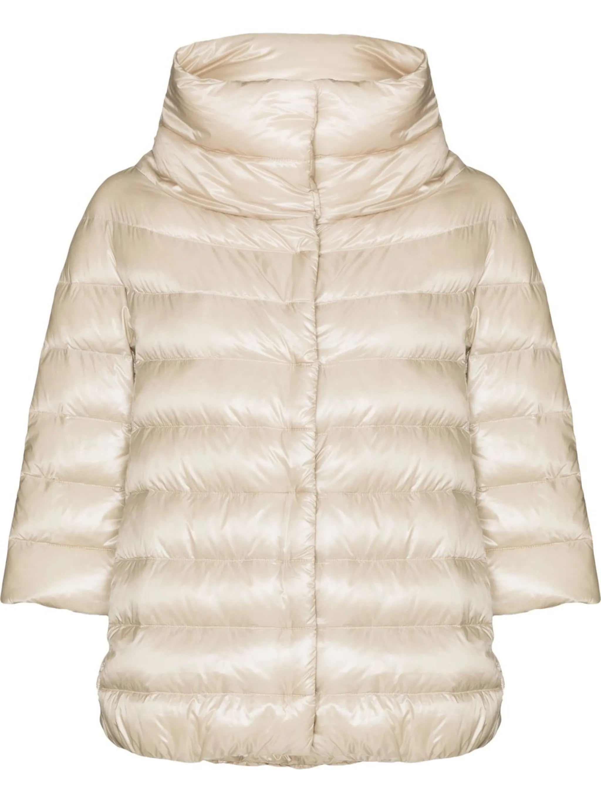 high-neck puffer jacket