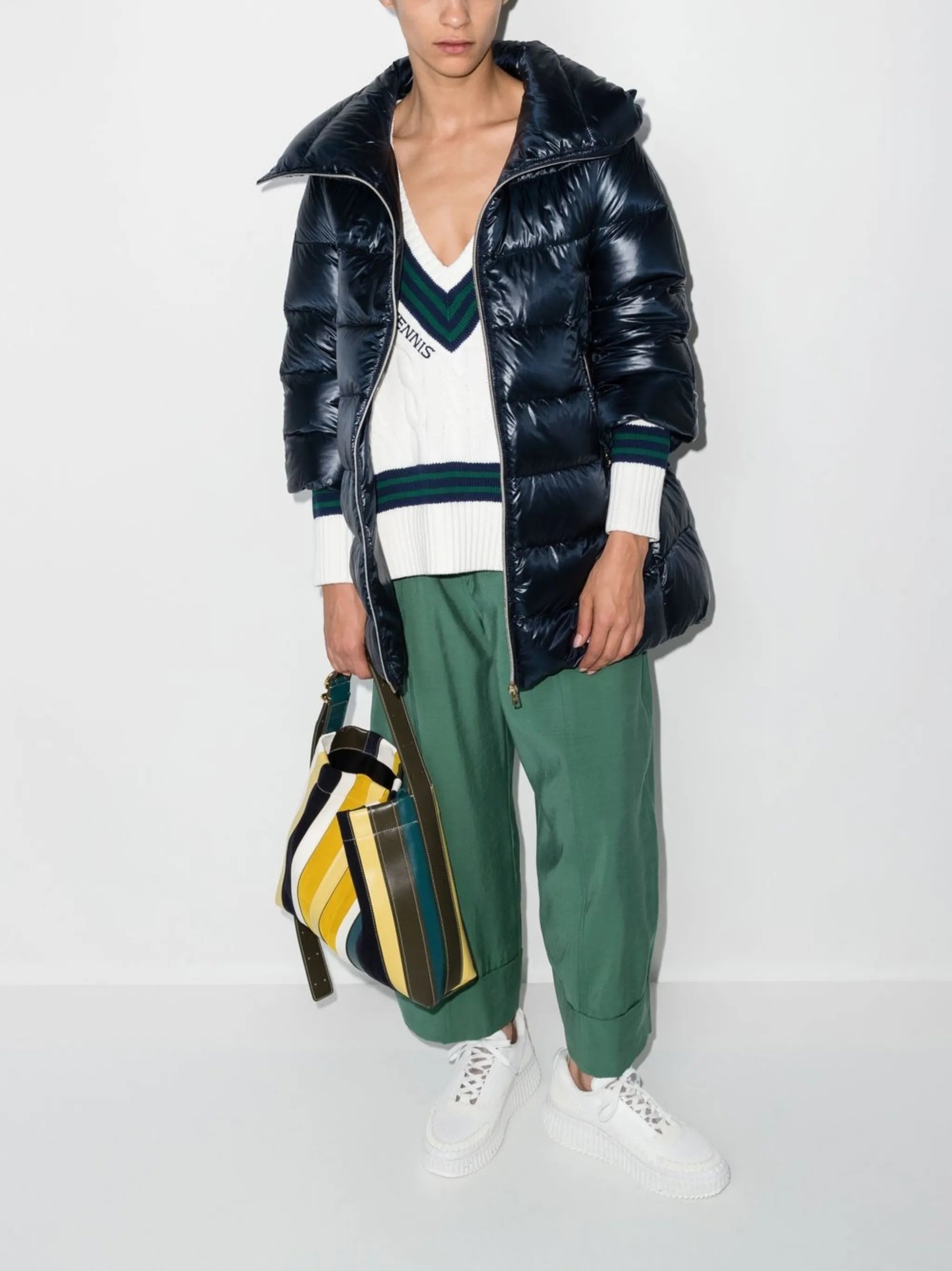 Cleofe cropped-sleeve jacket