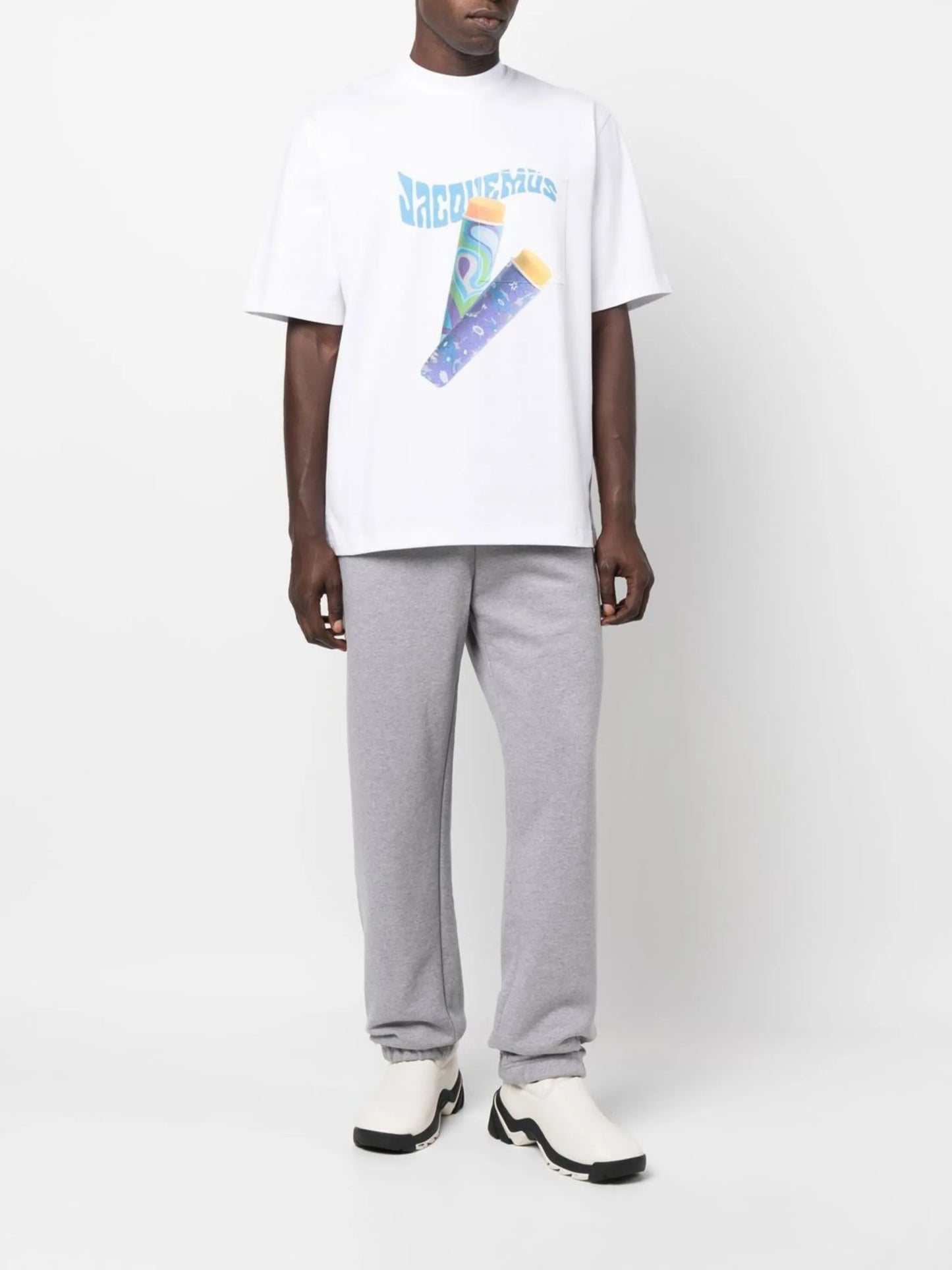 logo-print organic cotton track pants
