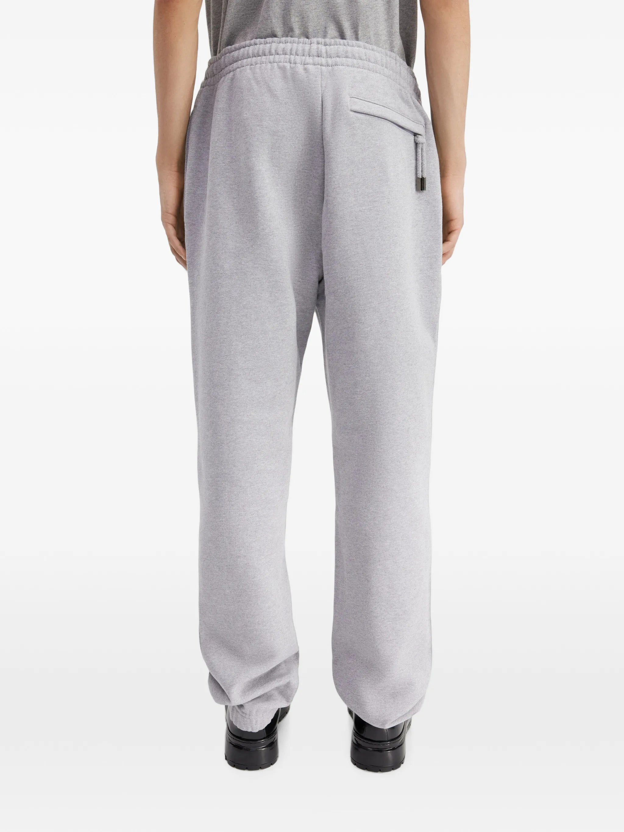 logo-print organic cotton track pants
