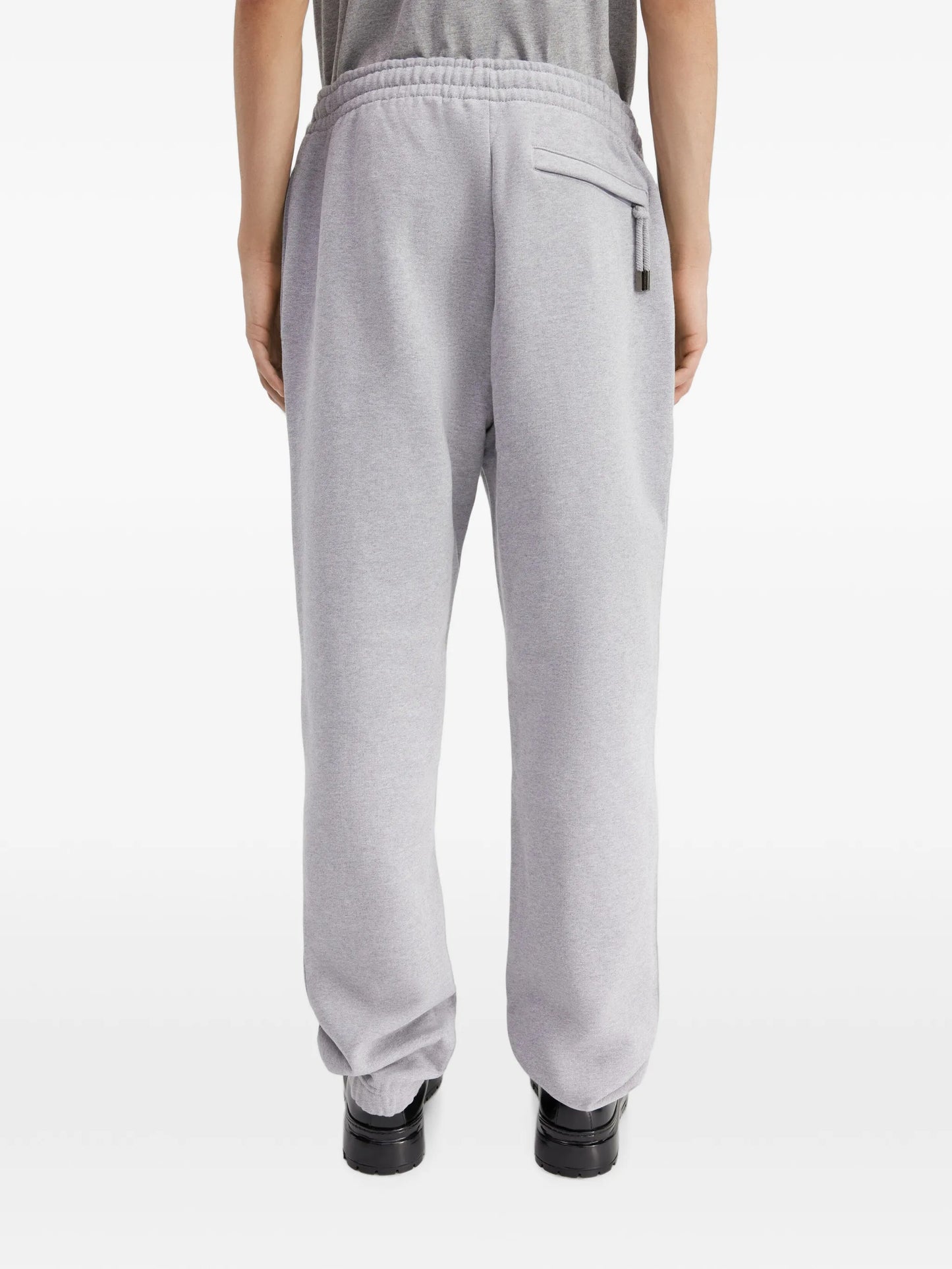 logo-print organic cotton track pants