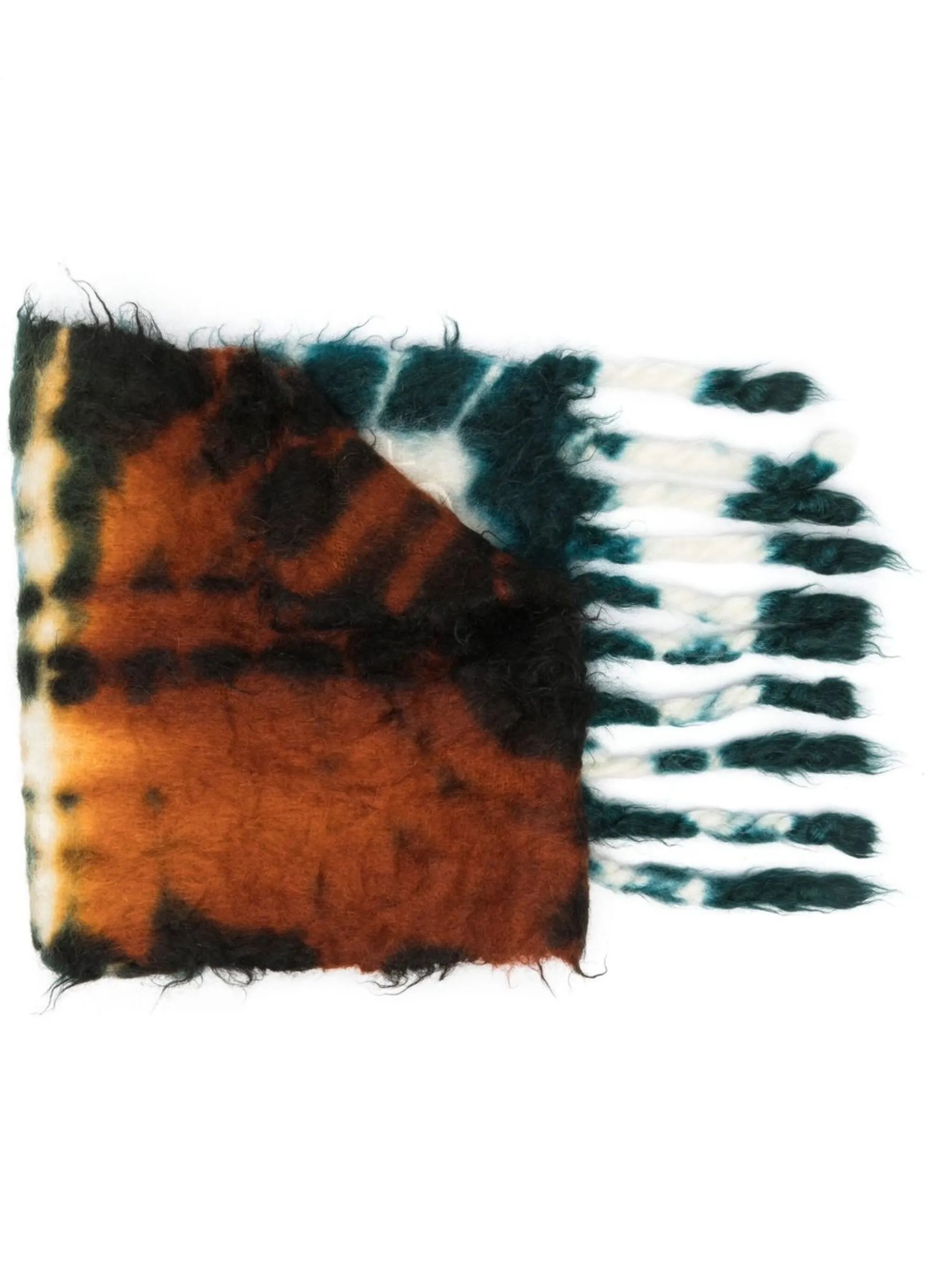 all-over tie-dye print scarf