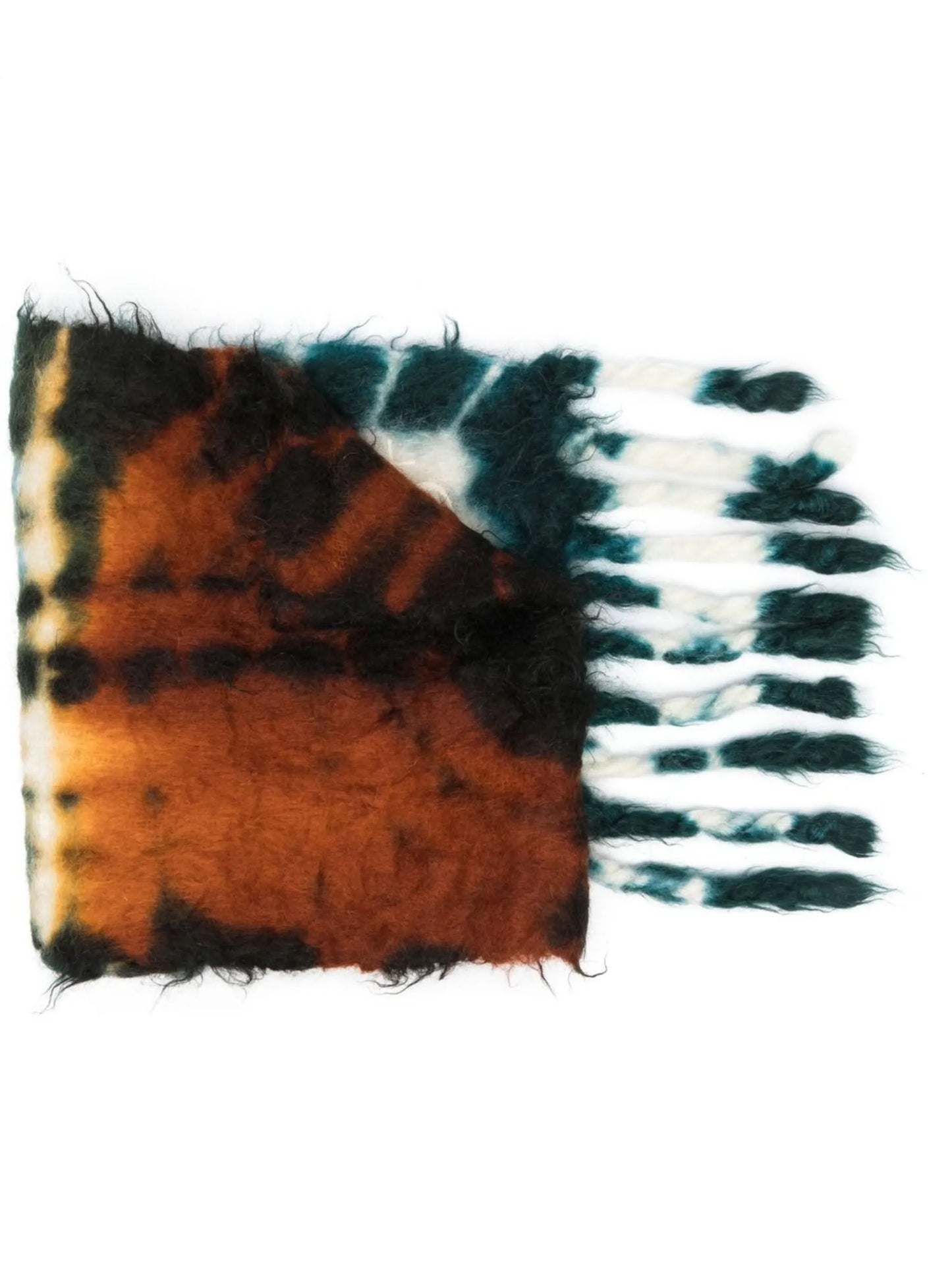 all-over tie-dye print scarf