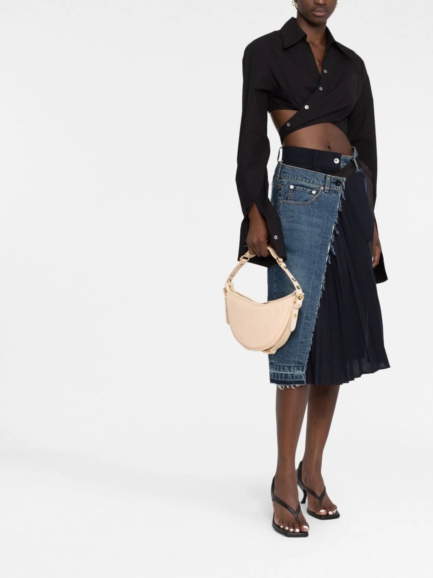 Gib crocodile-detail shoulder bag