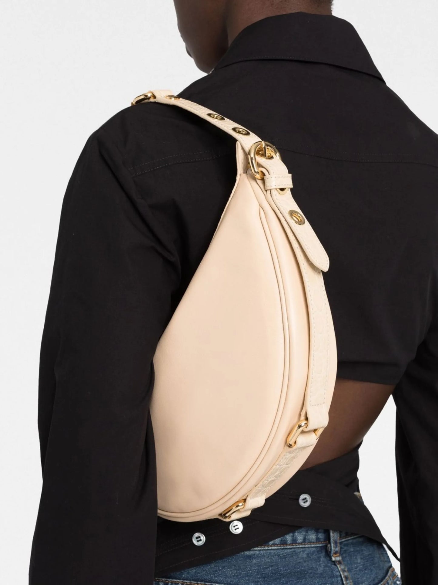 Gib crocodile-detail shoulder bag