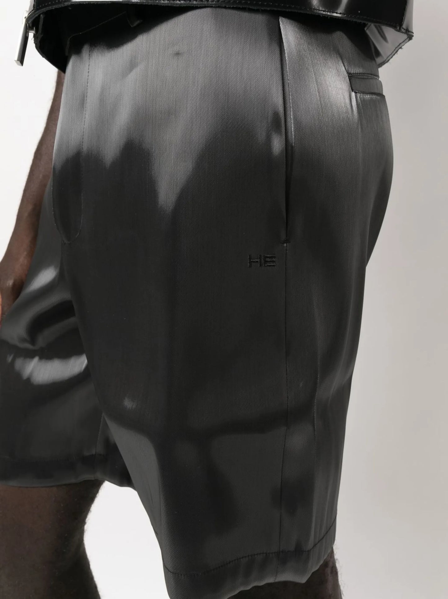 Liquid Metal bermuda shorts