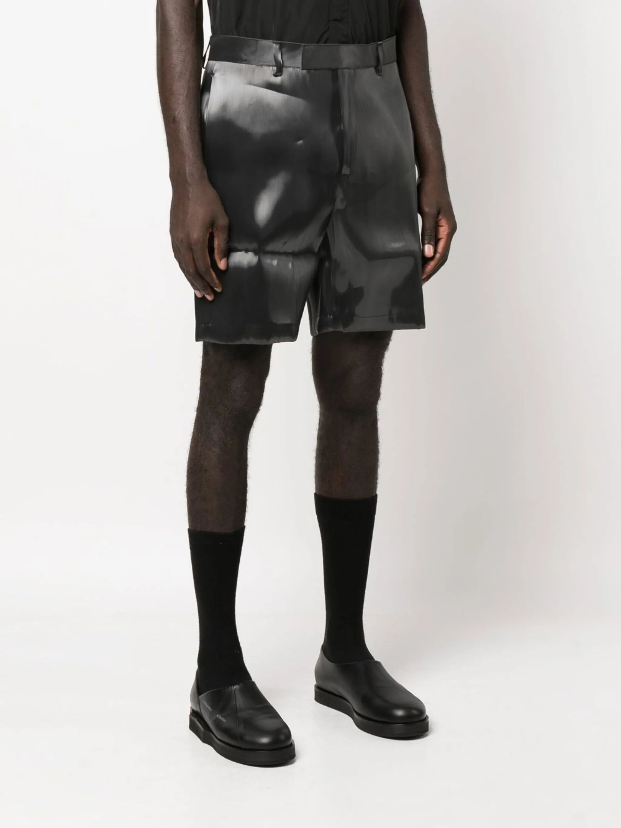 Liquid Metal bermuda shorts