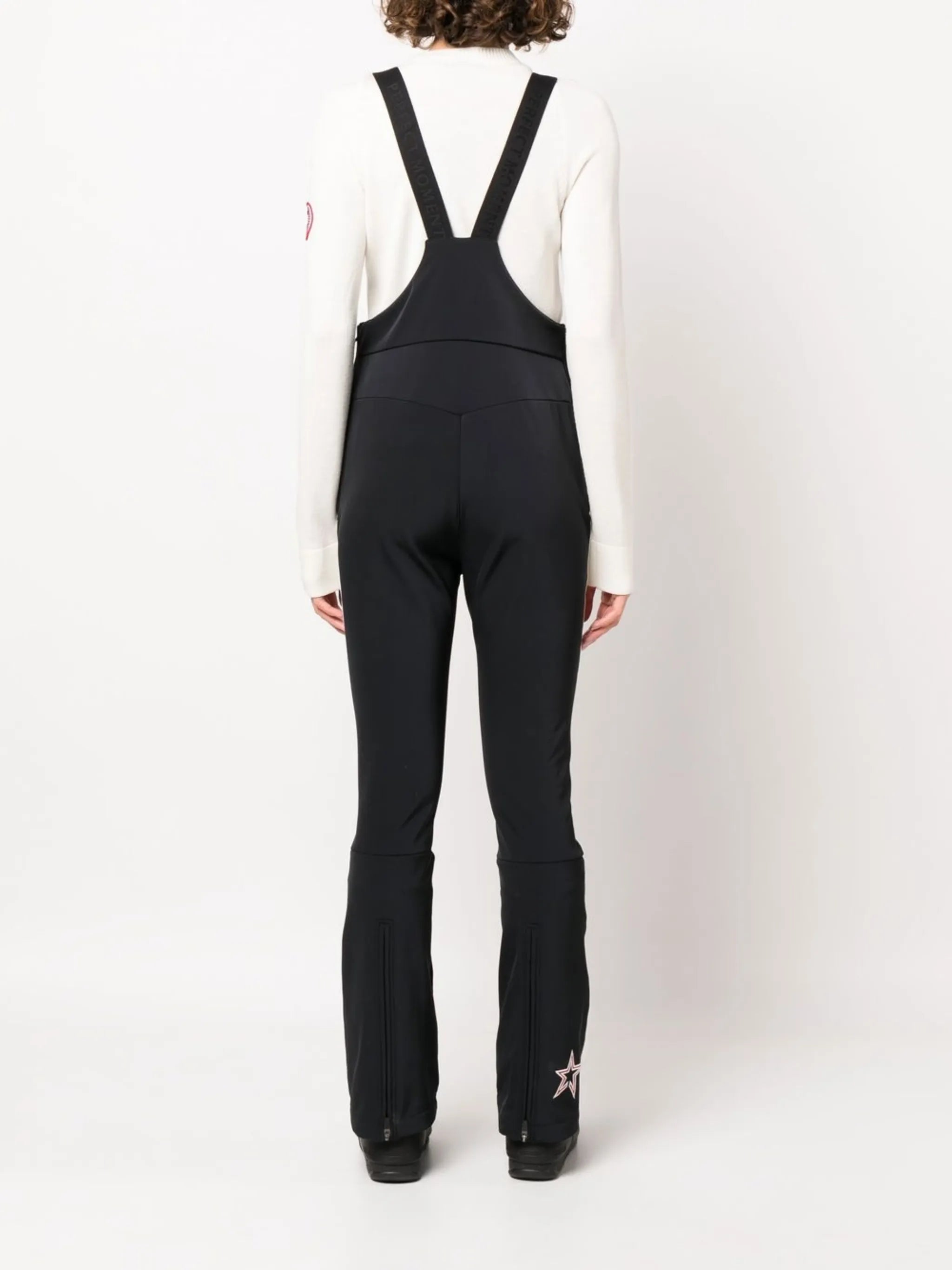 panelled side-zip ski jumpsuit