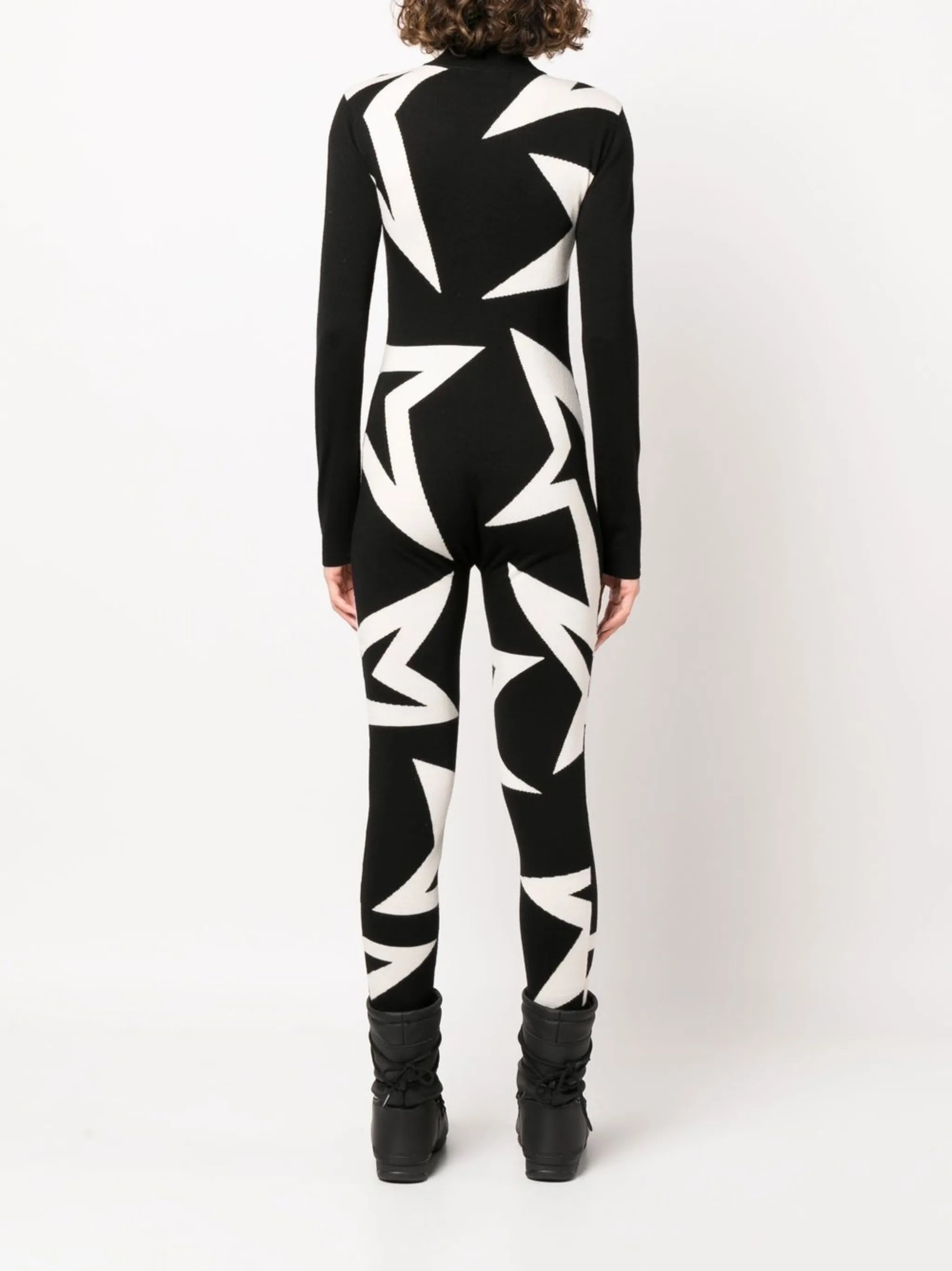 star-print merino ski jumpsuit