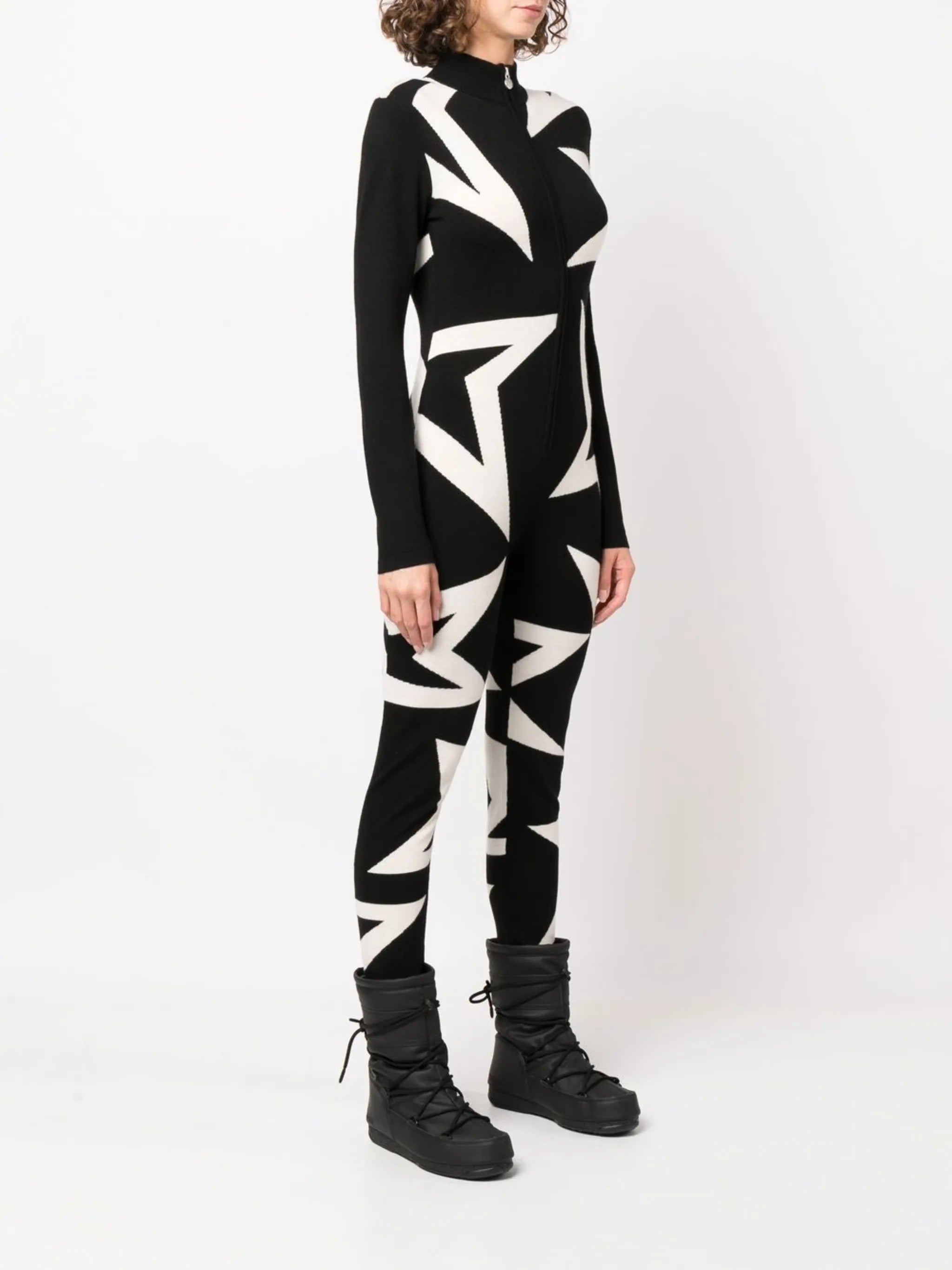 star-print merino ski jumpsuit