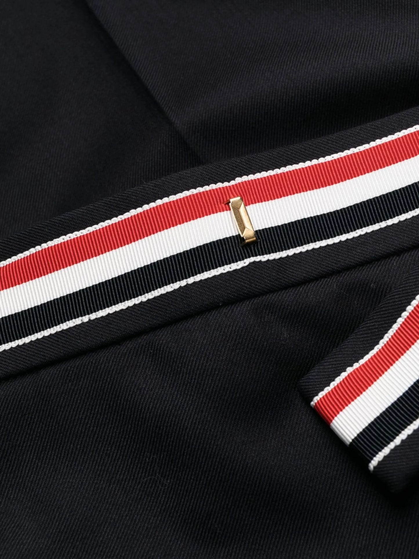 RWB-waistband cropped tailored trousers