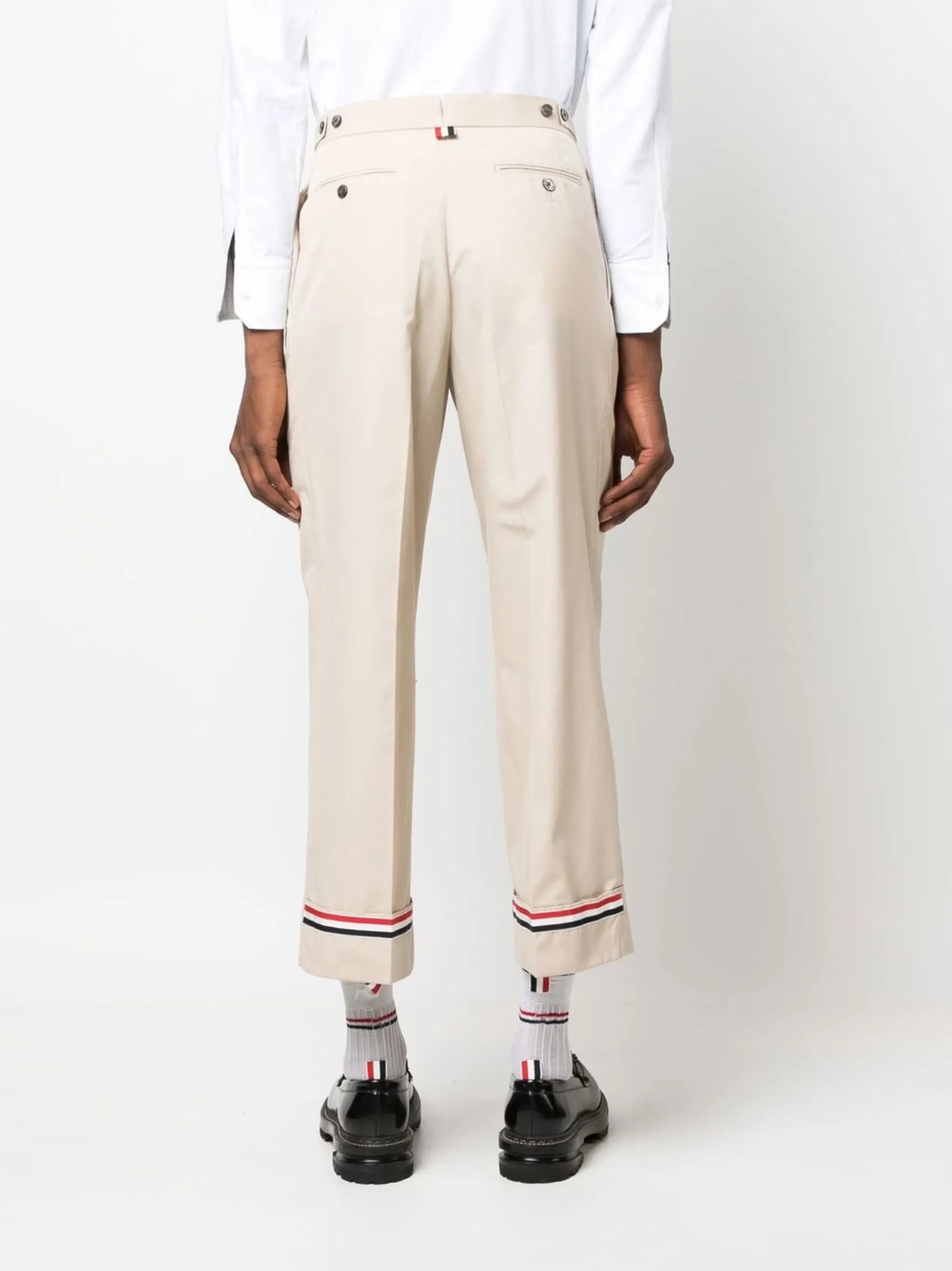 RWB-stripe tailored trousers