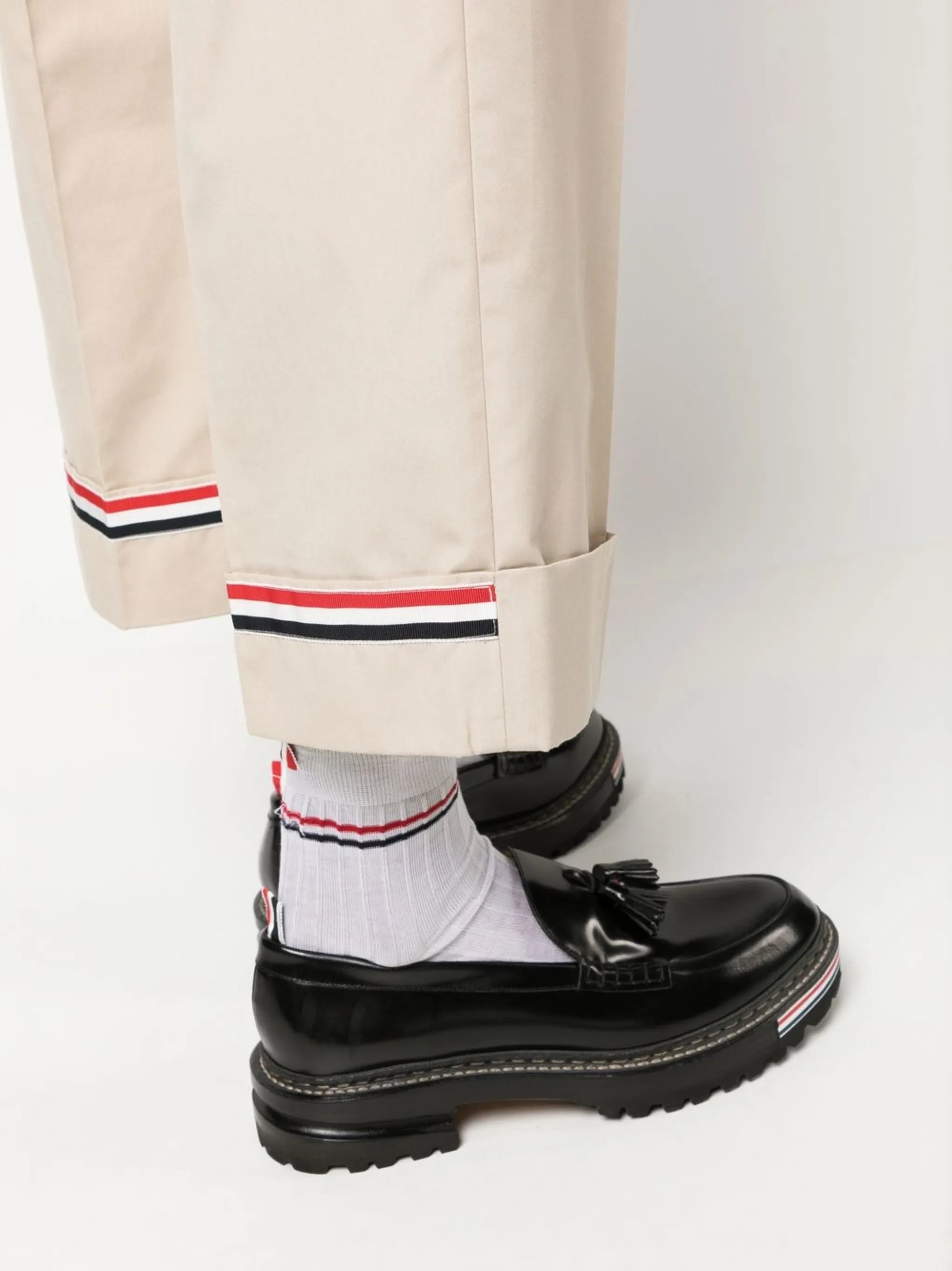 RWB-stripe tailored trousers