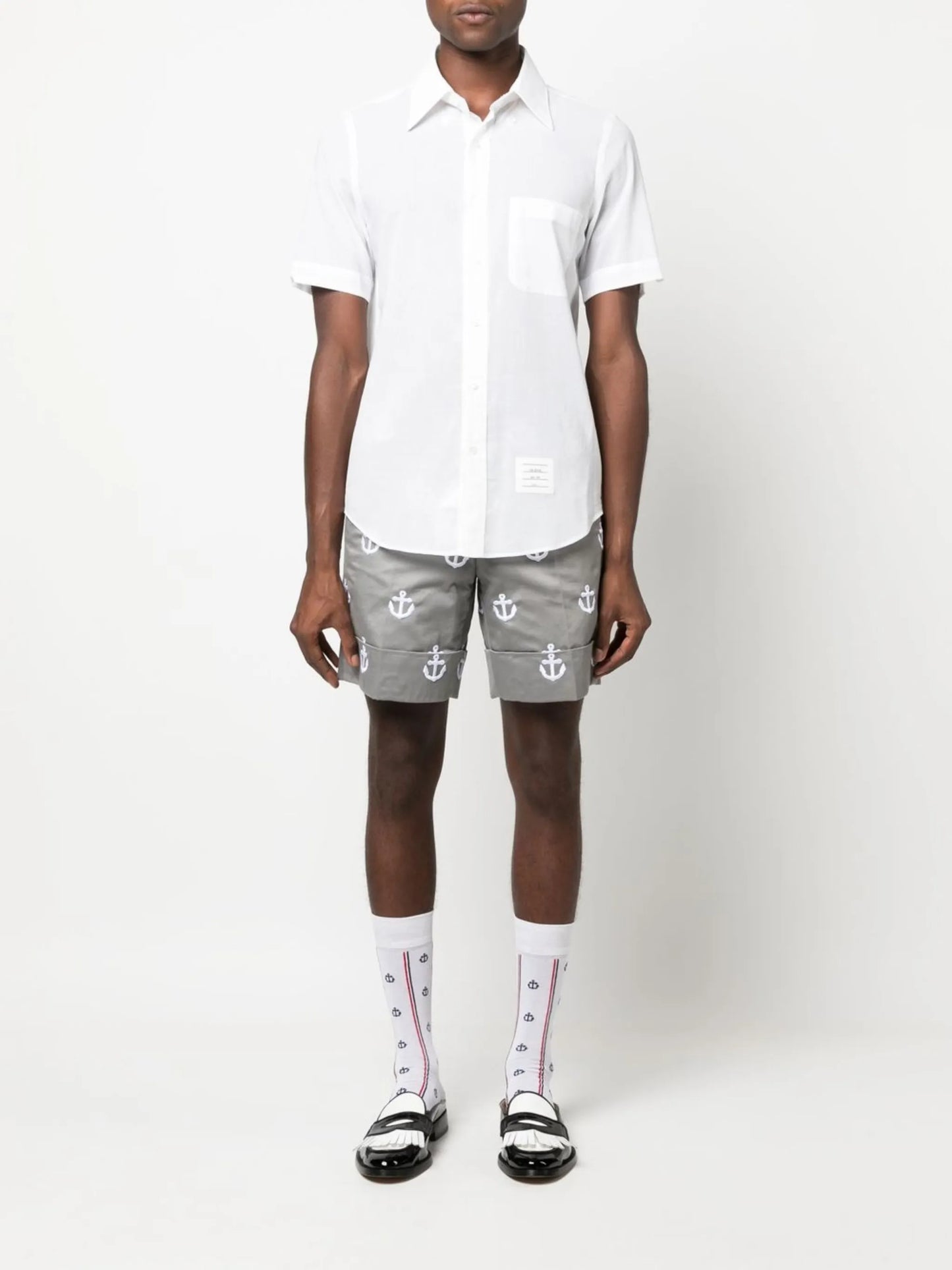 short-sleeve cotton shirt