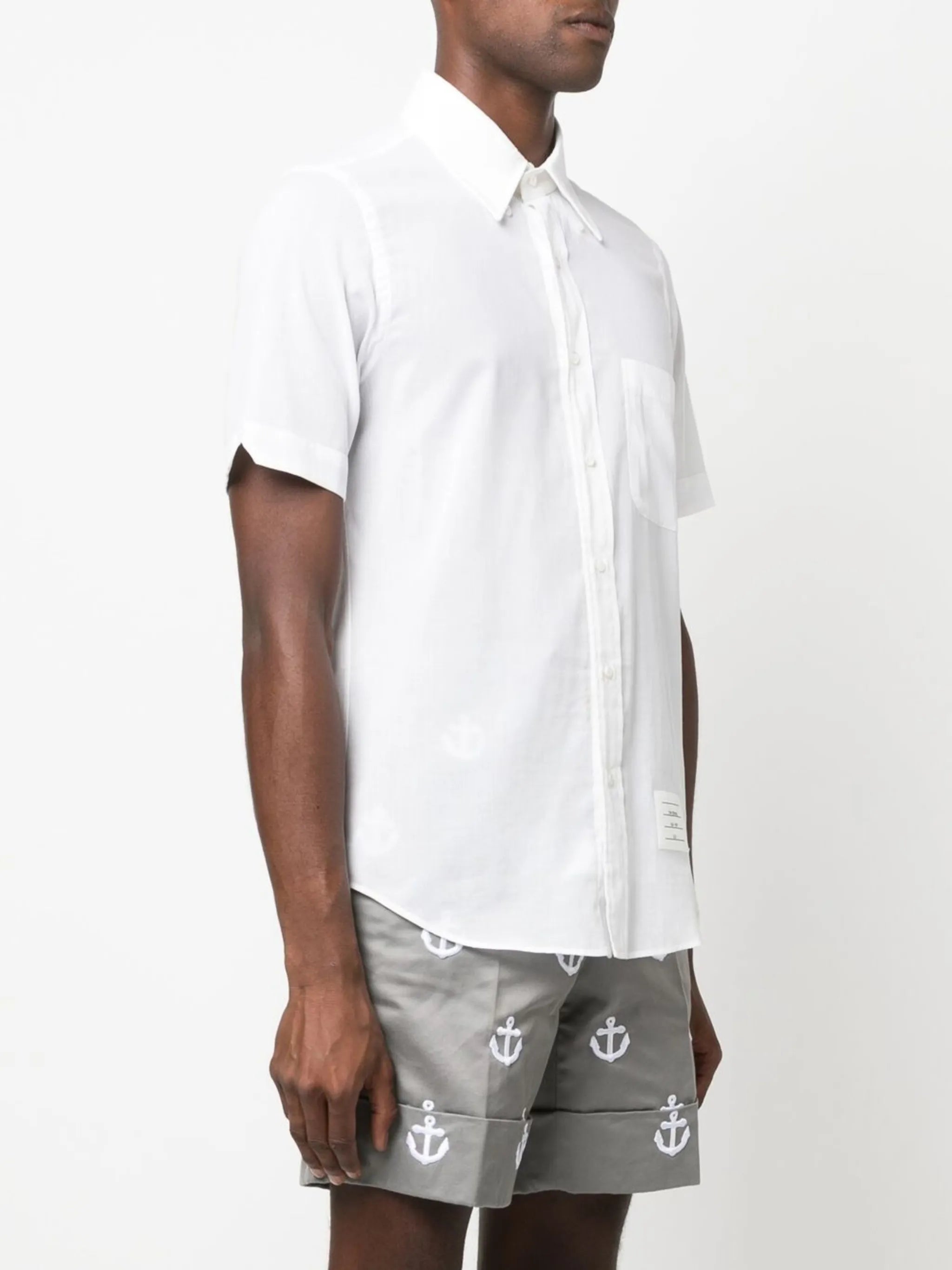 short-sleeve cotton shirt