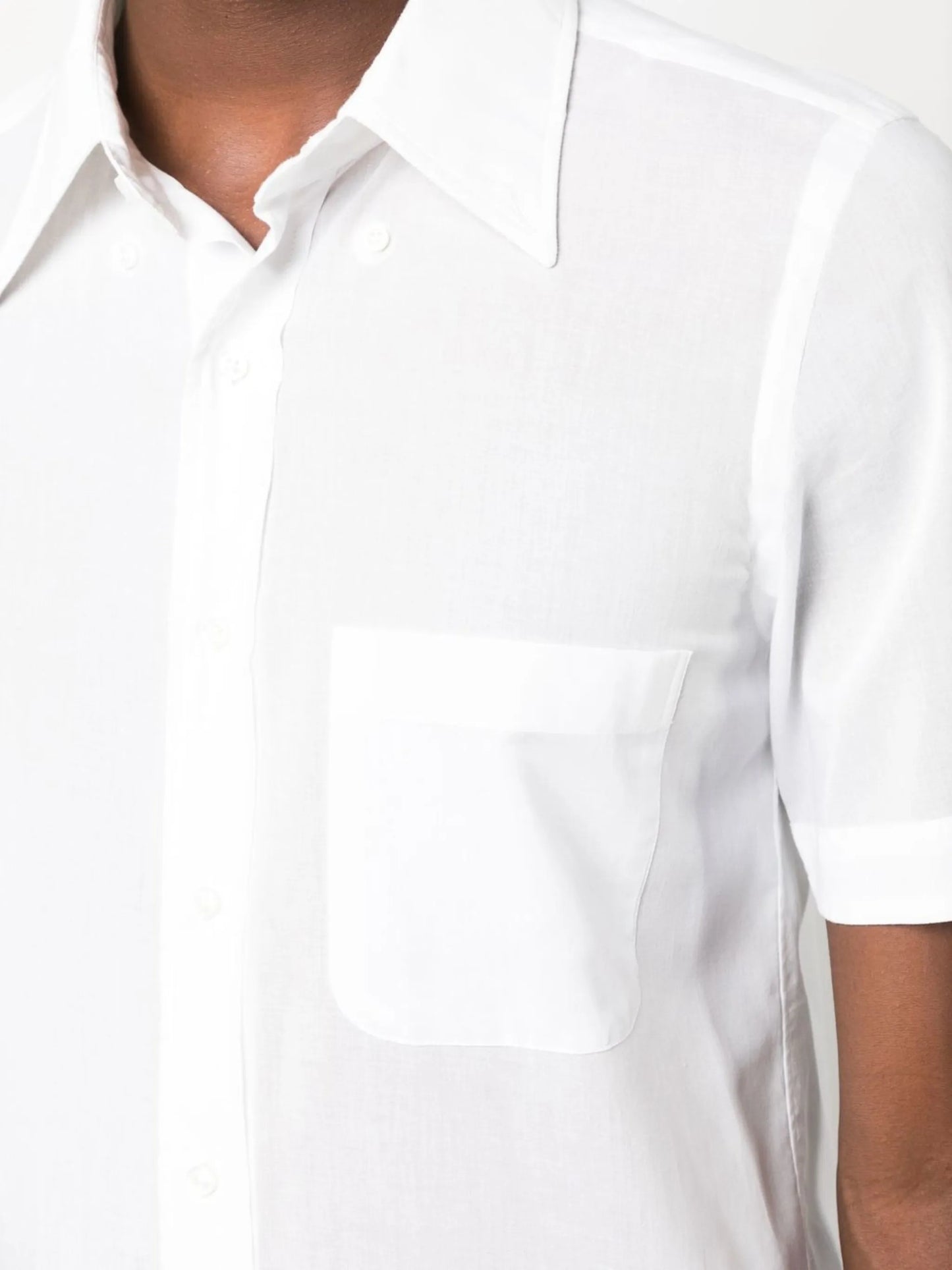short-sleeve cotton shirt