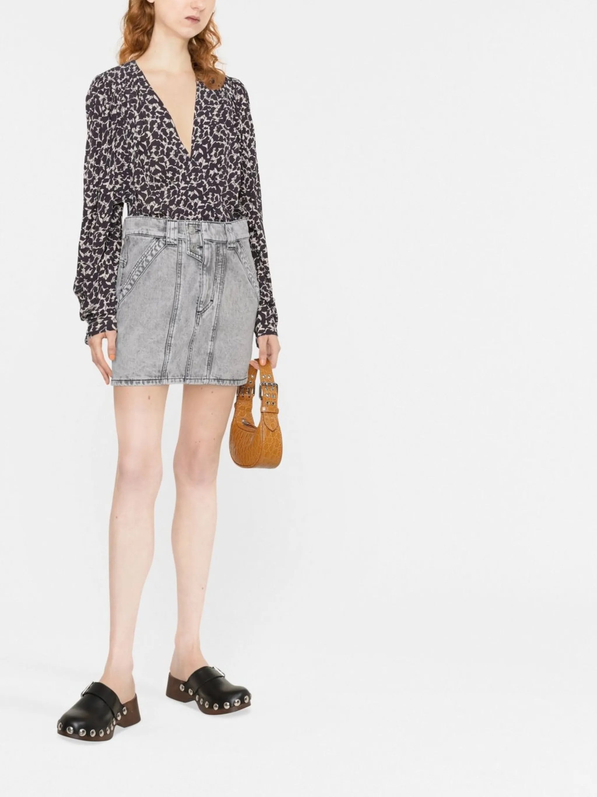 Vicson denim mini skirt