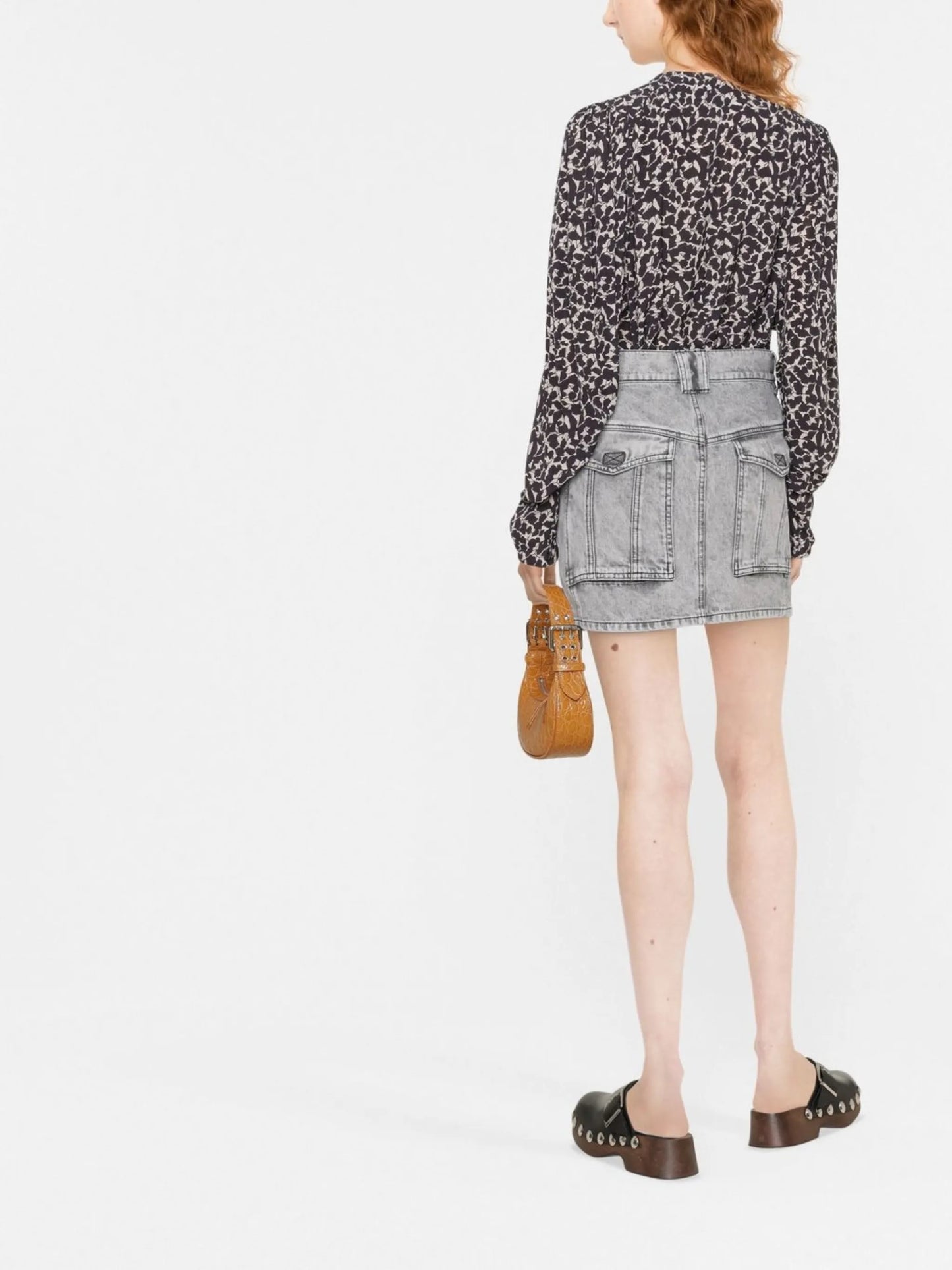 Vicson denim mini skirt