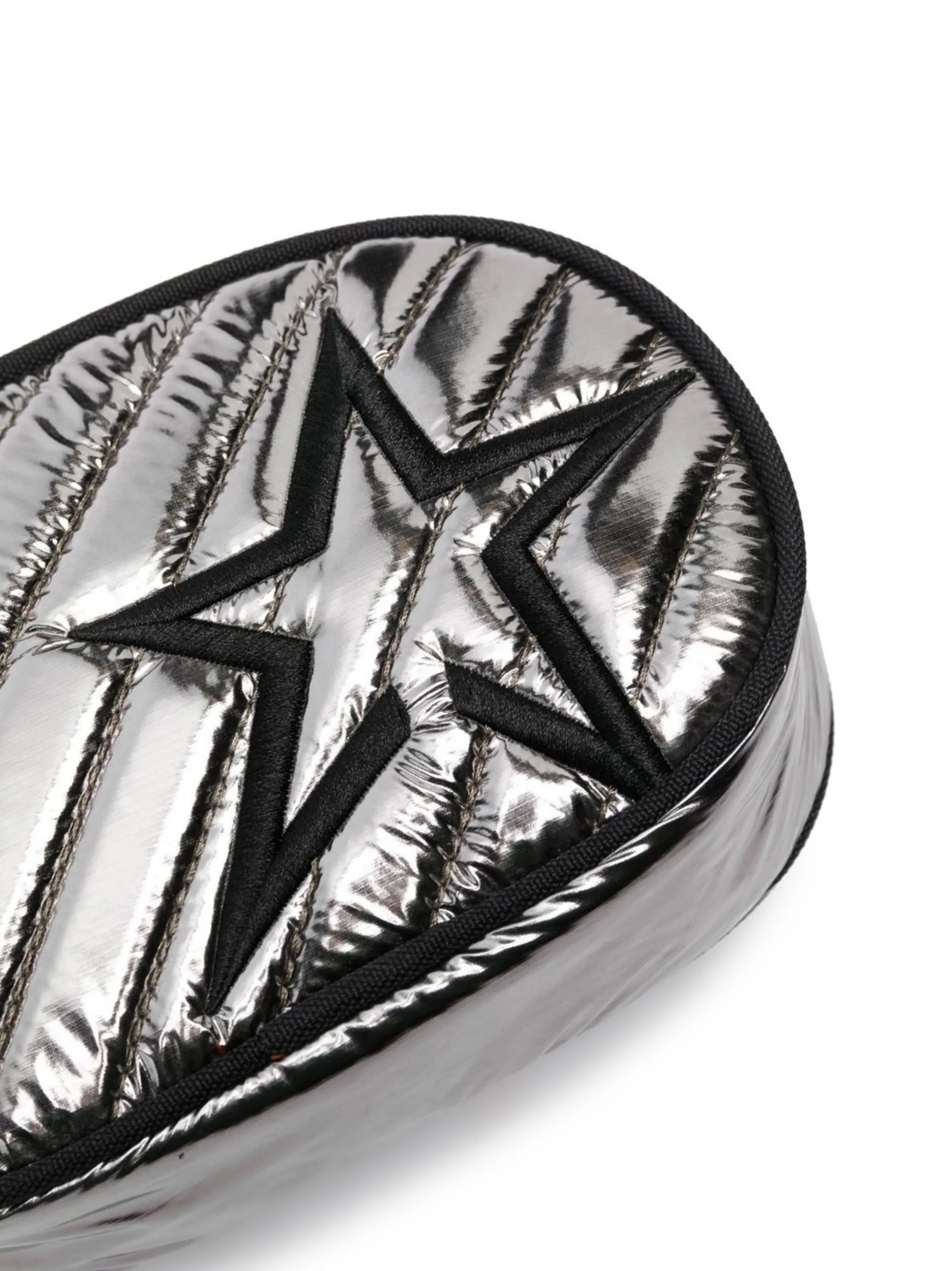 star-patch metallic belt bag