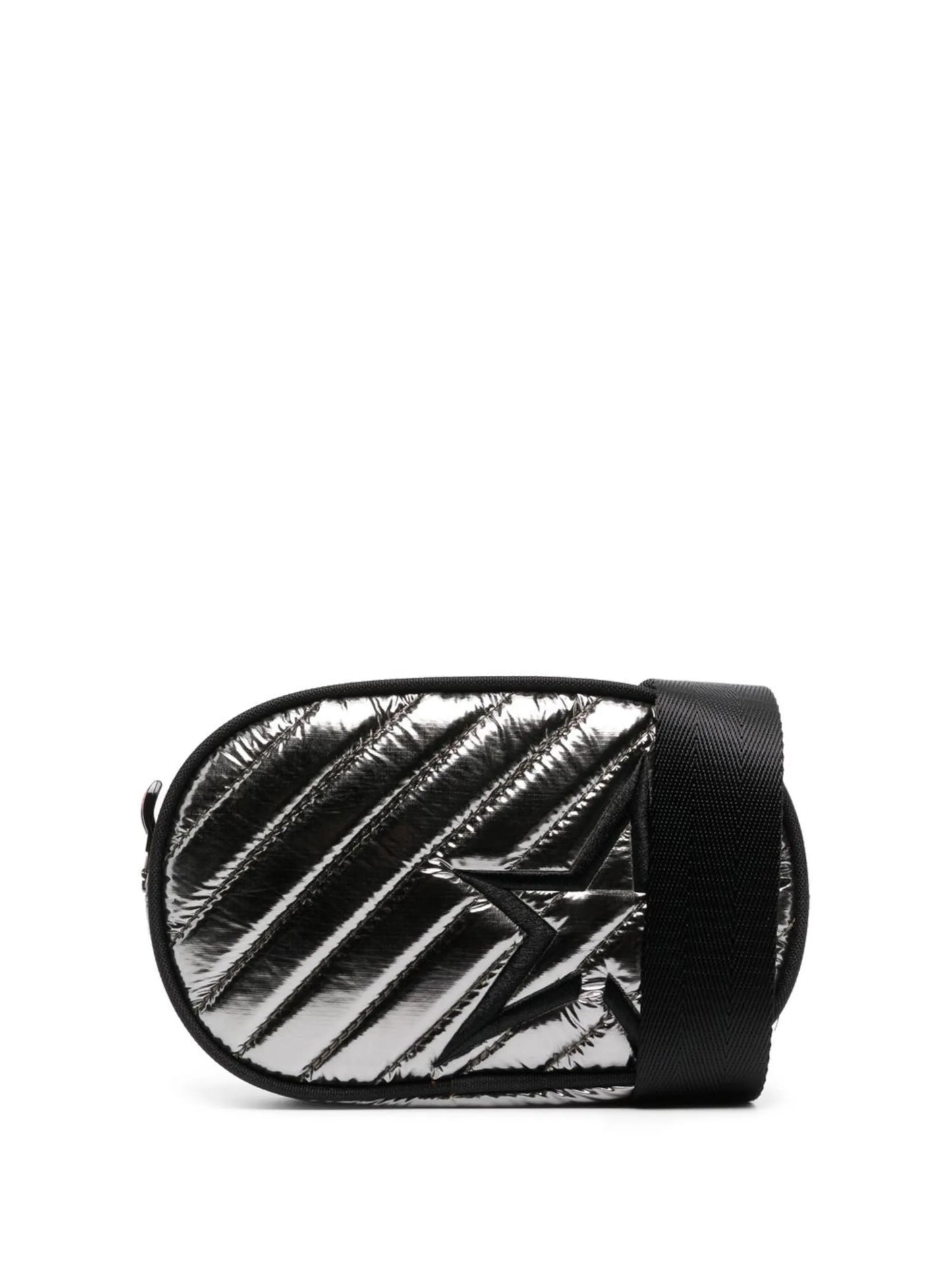 star-patch metallic belt bag