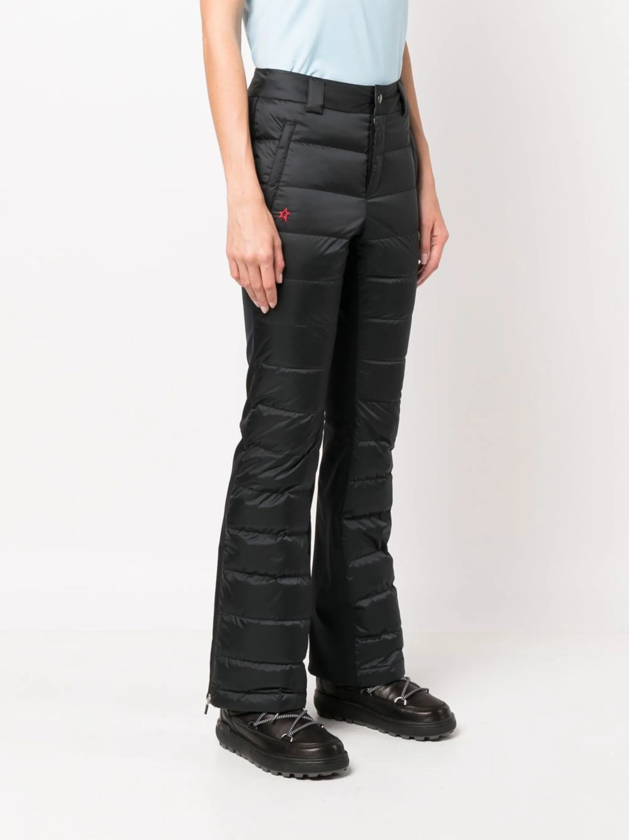 padded straight-leg ski trousers
