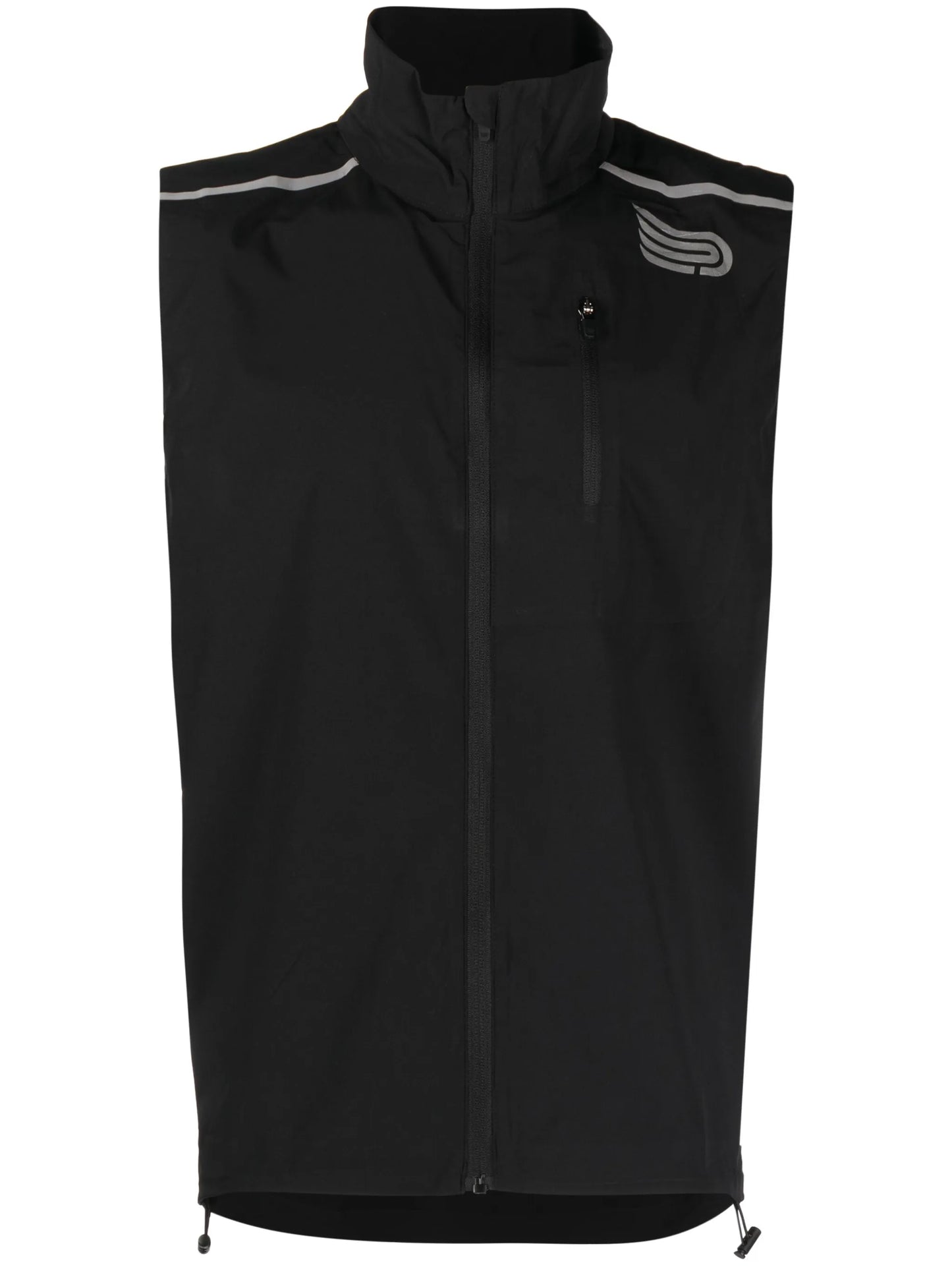 logo-print performance vest