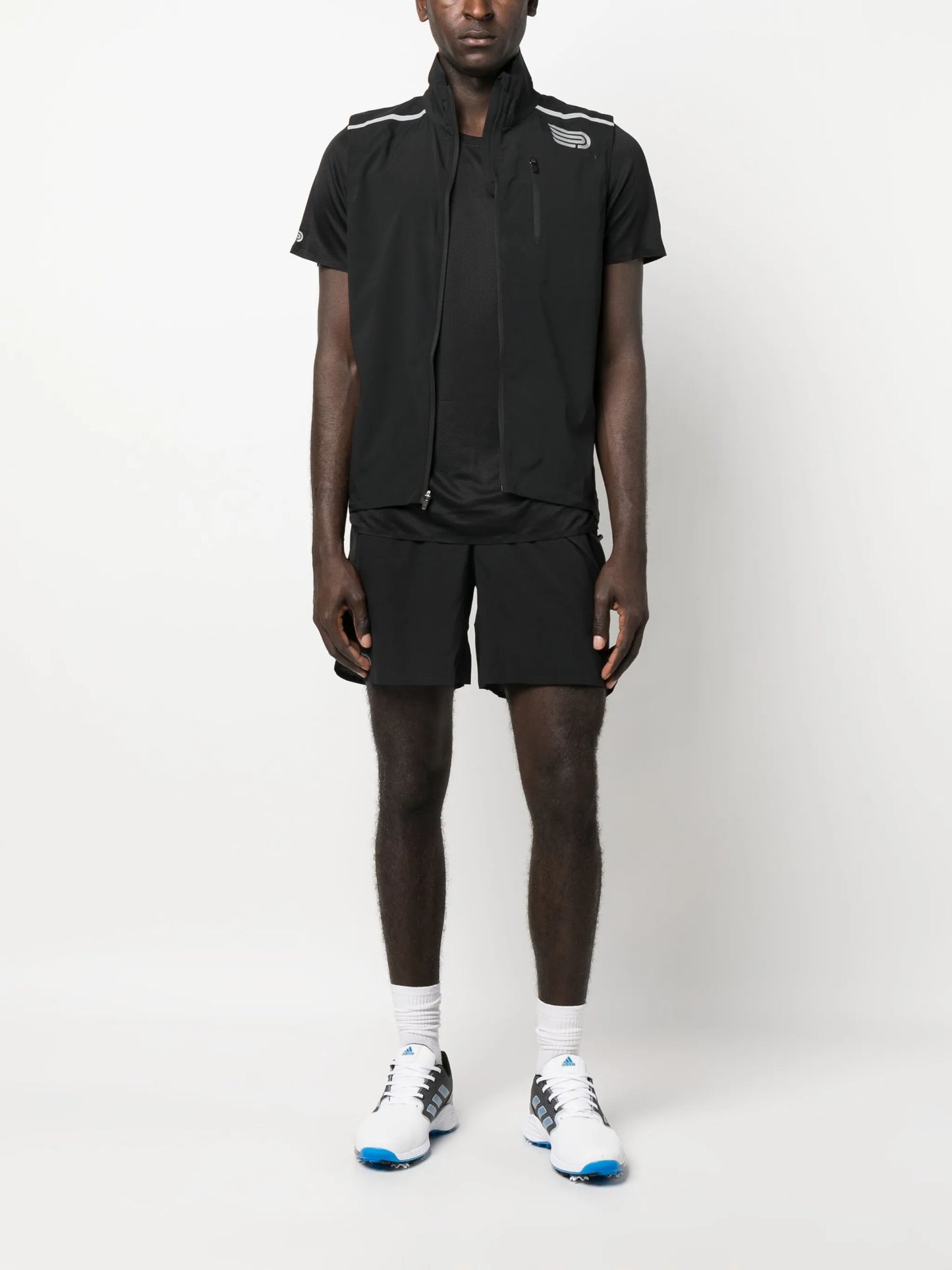 logo-print performance vest