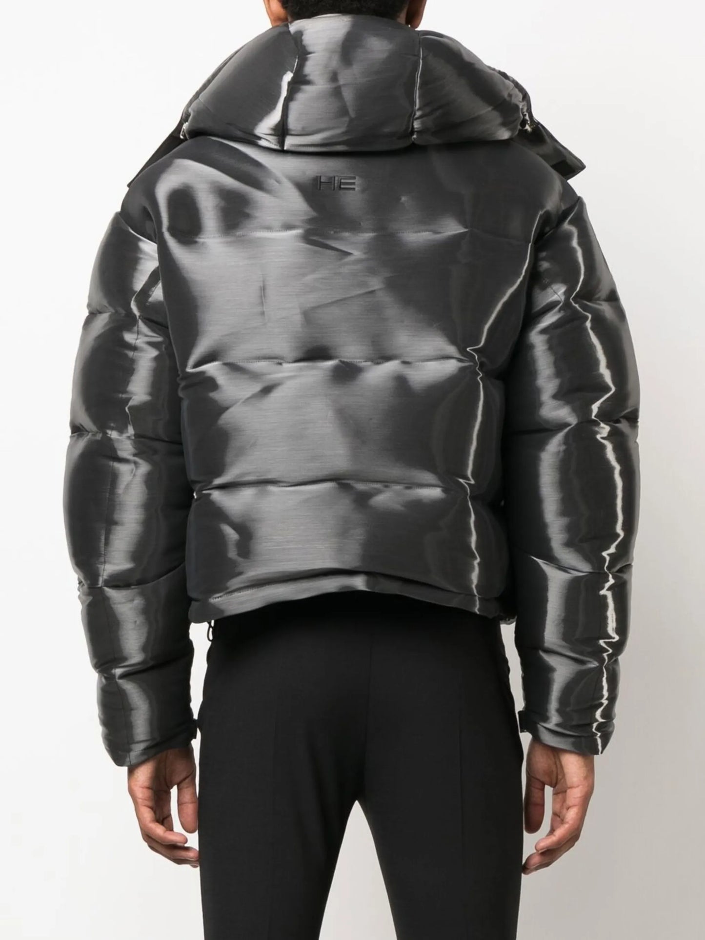 metallic padded jacket