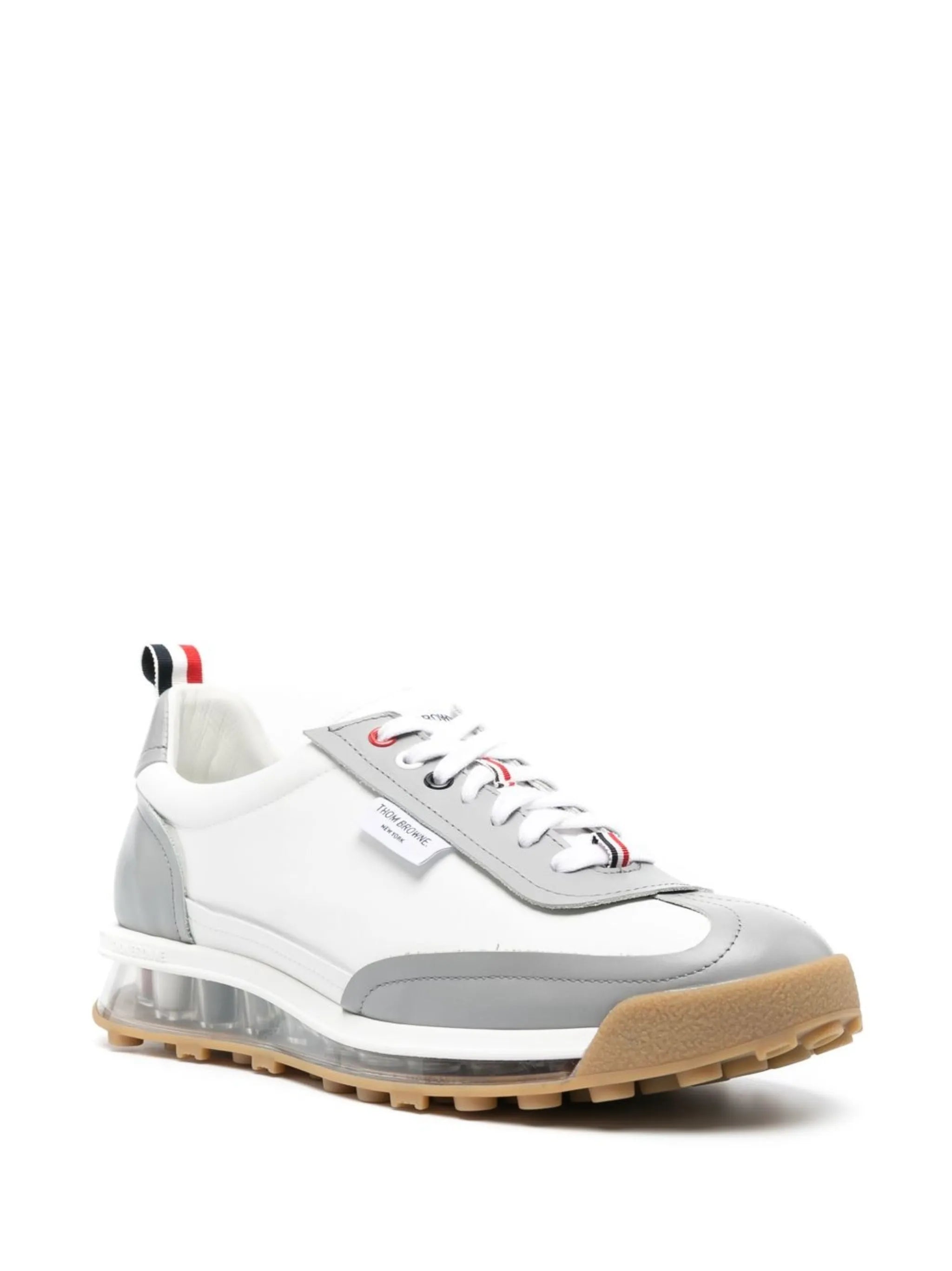 Tech Runner leather low-top sneakers