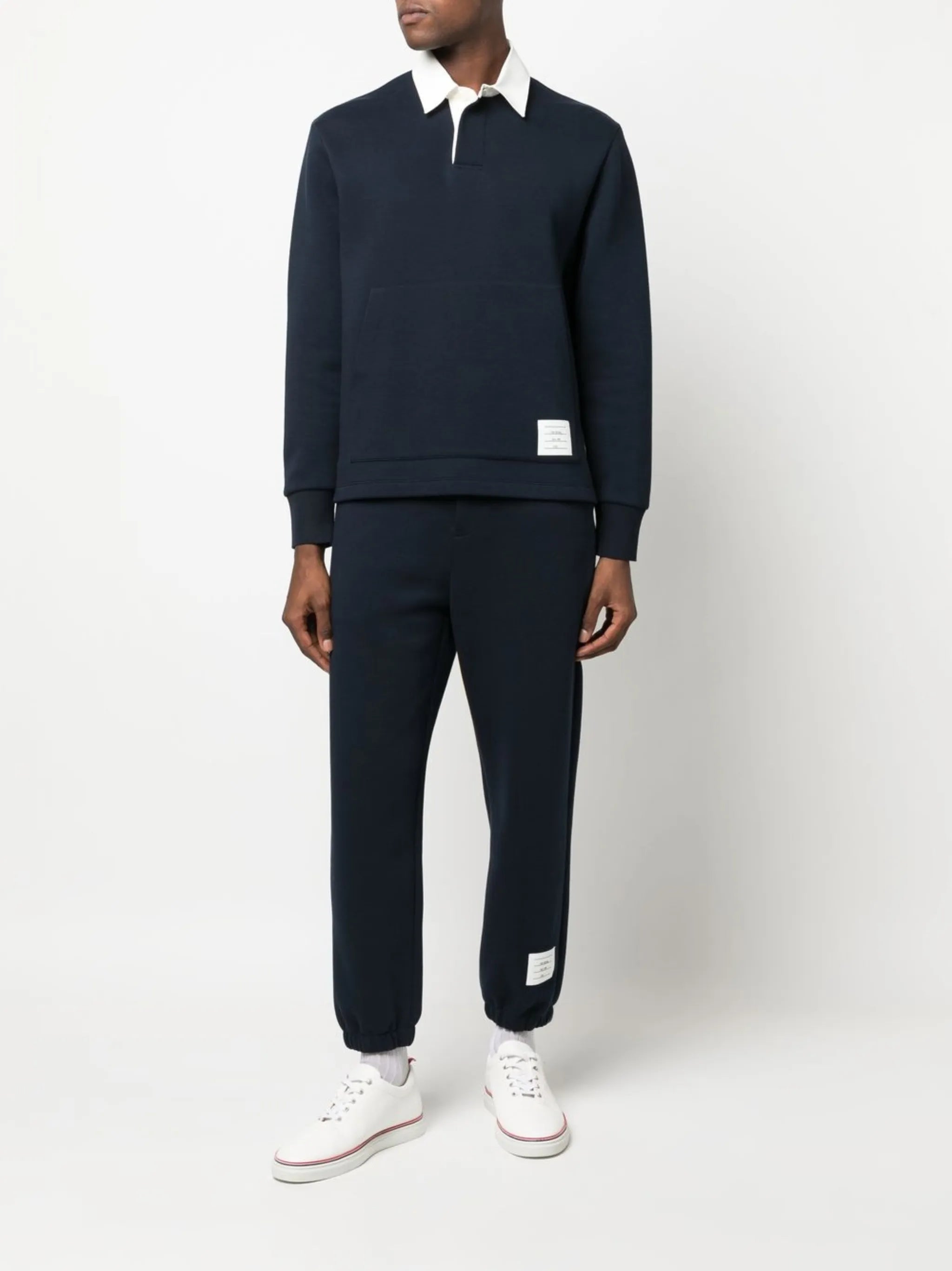 4-Bar patch polo shirt