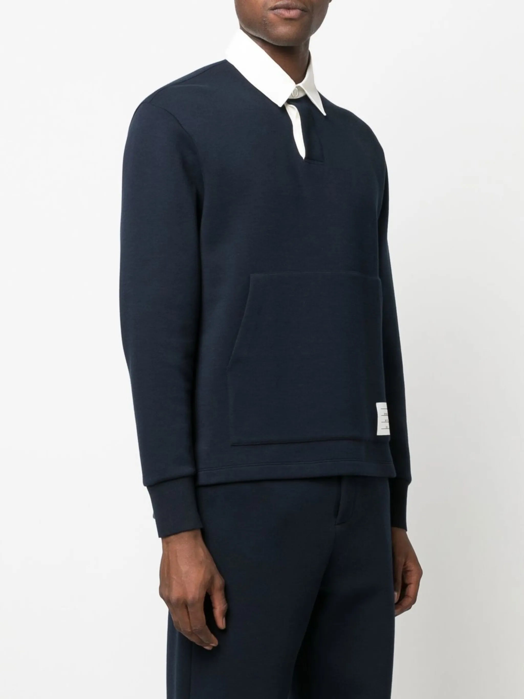 4-Bar patch polo shirt