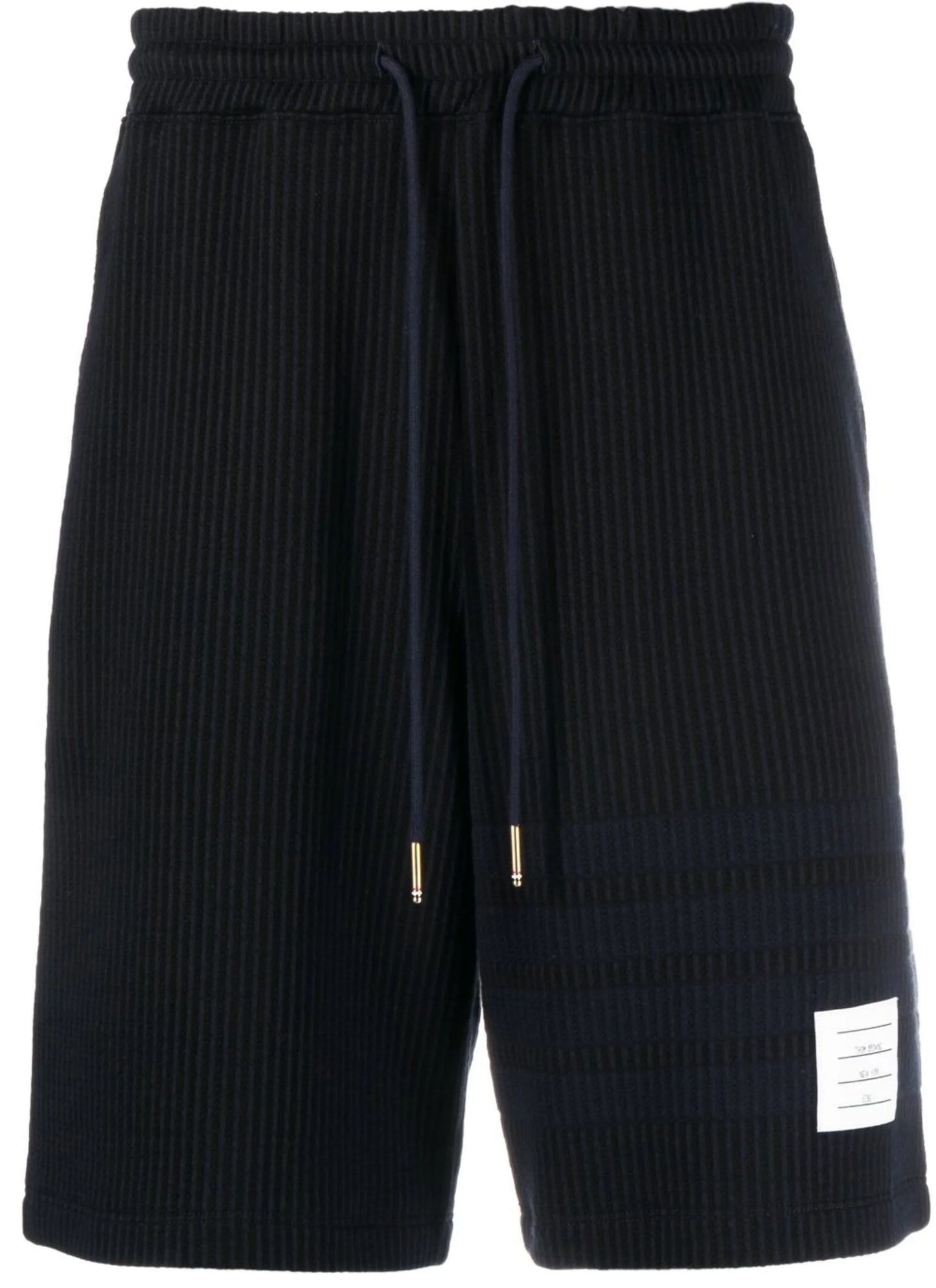 4-Bar stripe seersucker track shorts