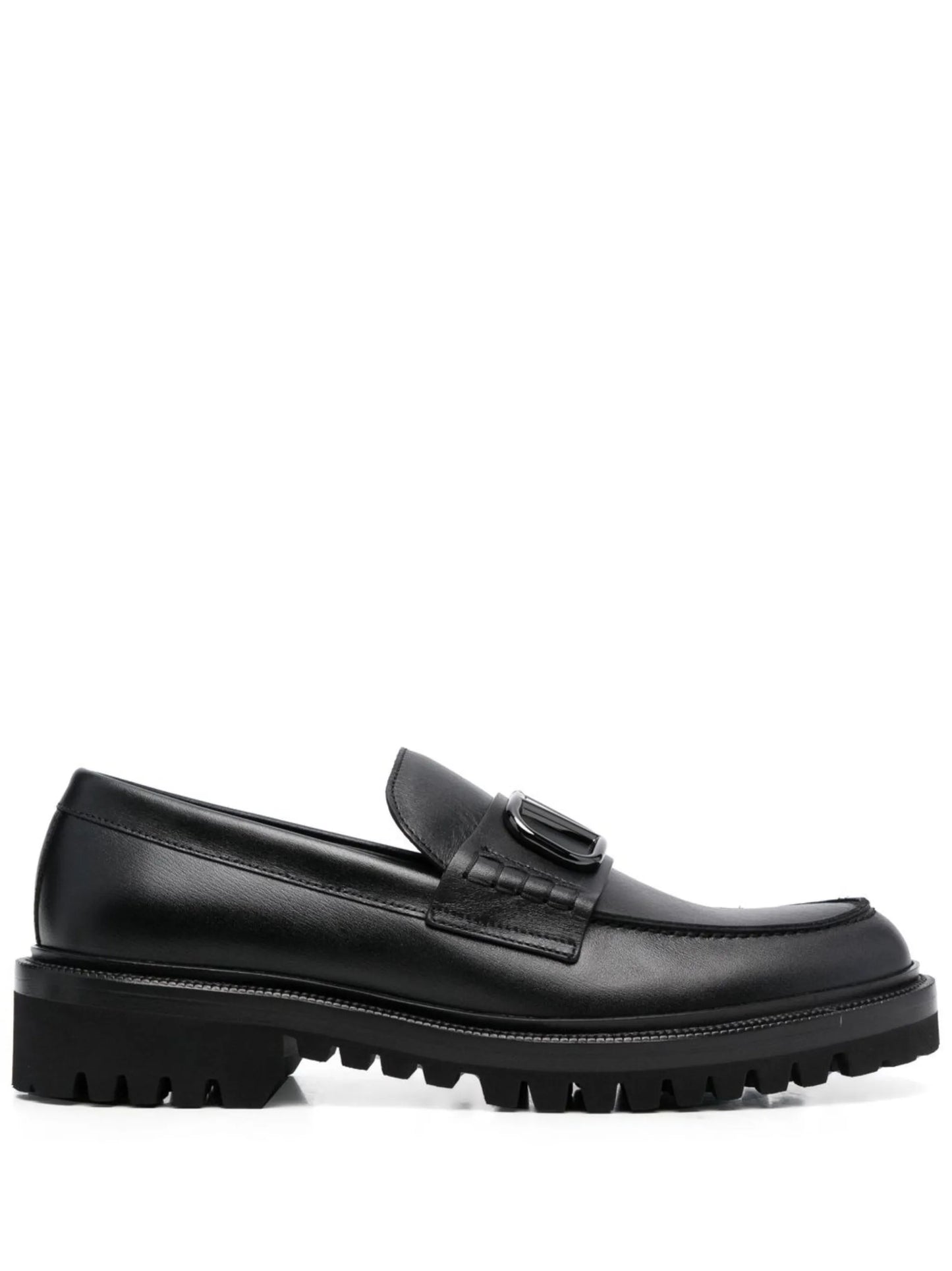 VLogo Signature leather loafers